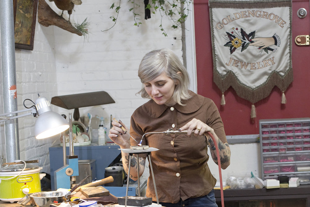 Margaret Cross Modern Mourning Jewelry – Fiat Lux