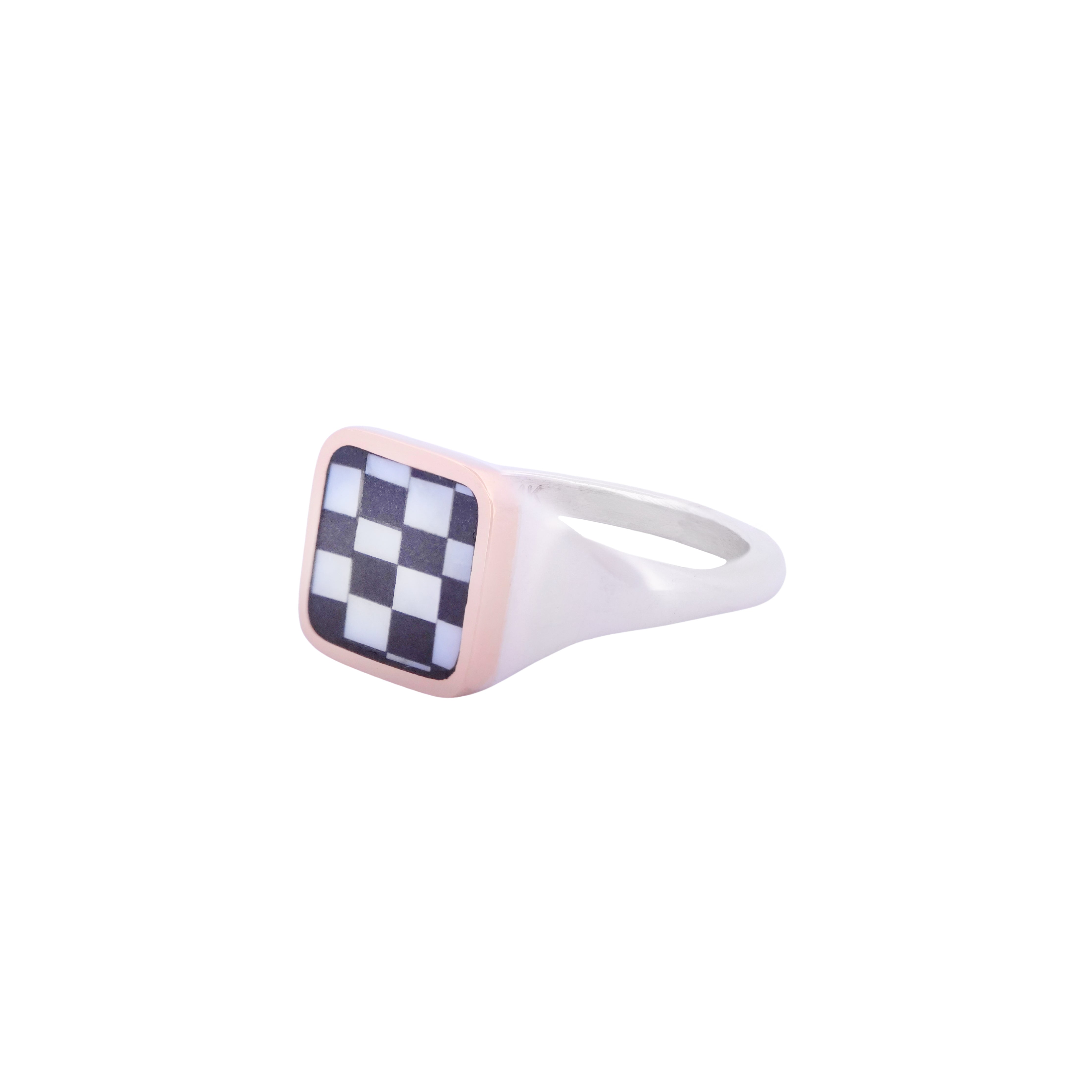 Soft Square Checkerboard Signet