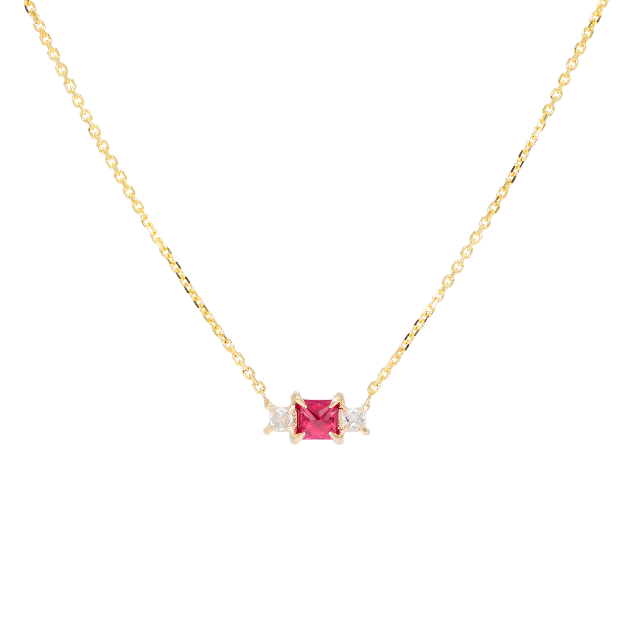 Grande Temple Necklace - Ruby
