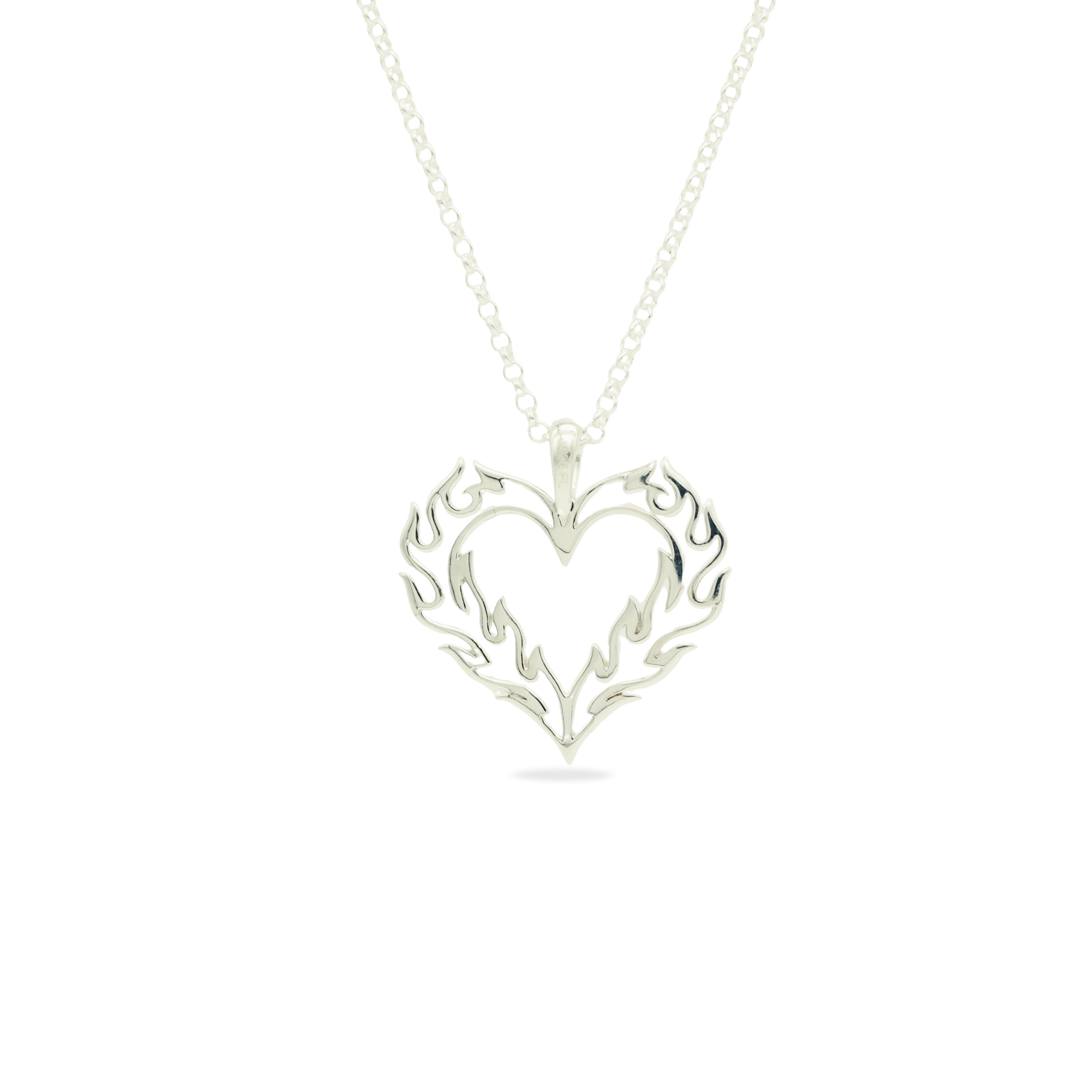 Flaming Heart Necklace (S)