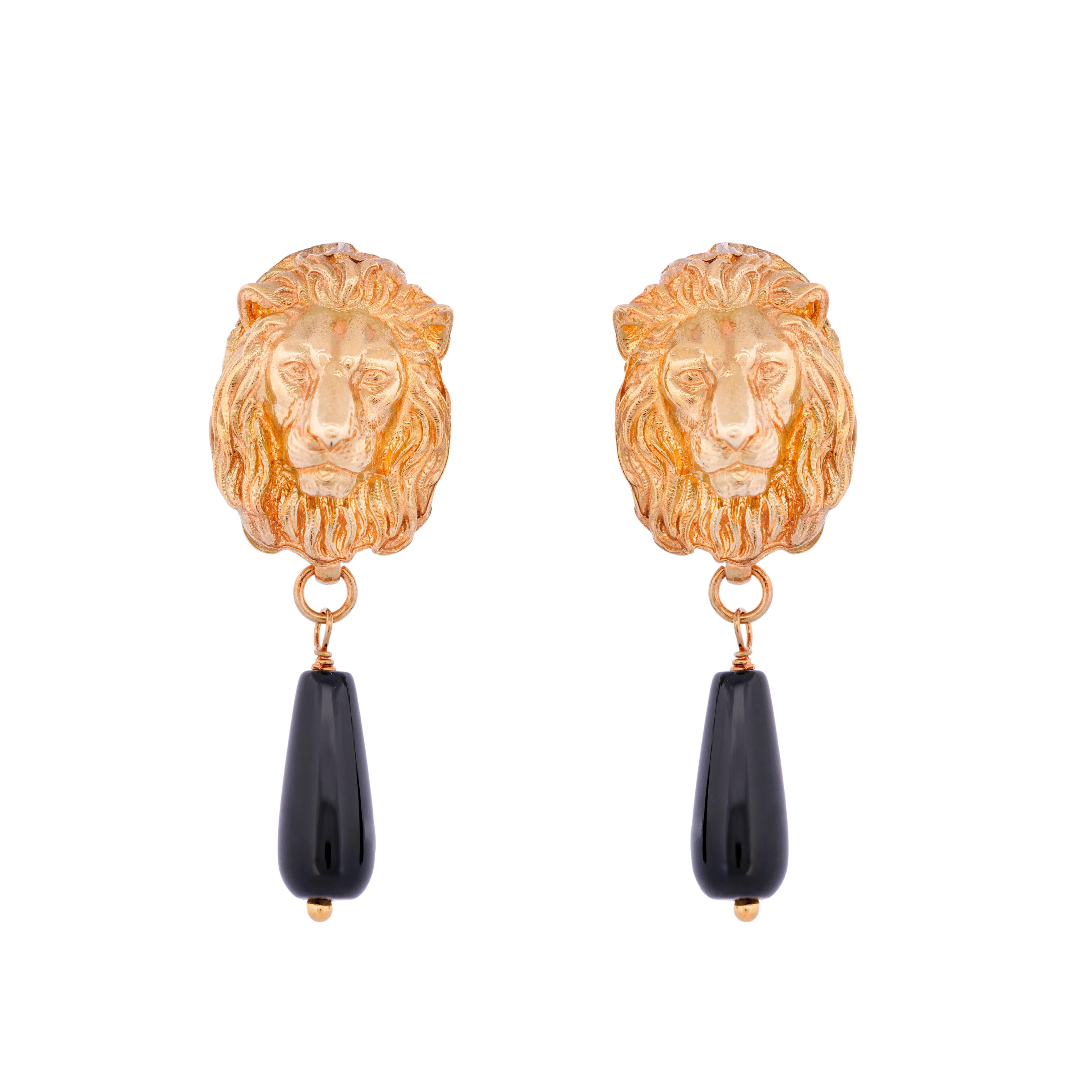 Fiero Lion Drop Earrings