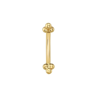Tri Bead Rook Curved Barbell