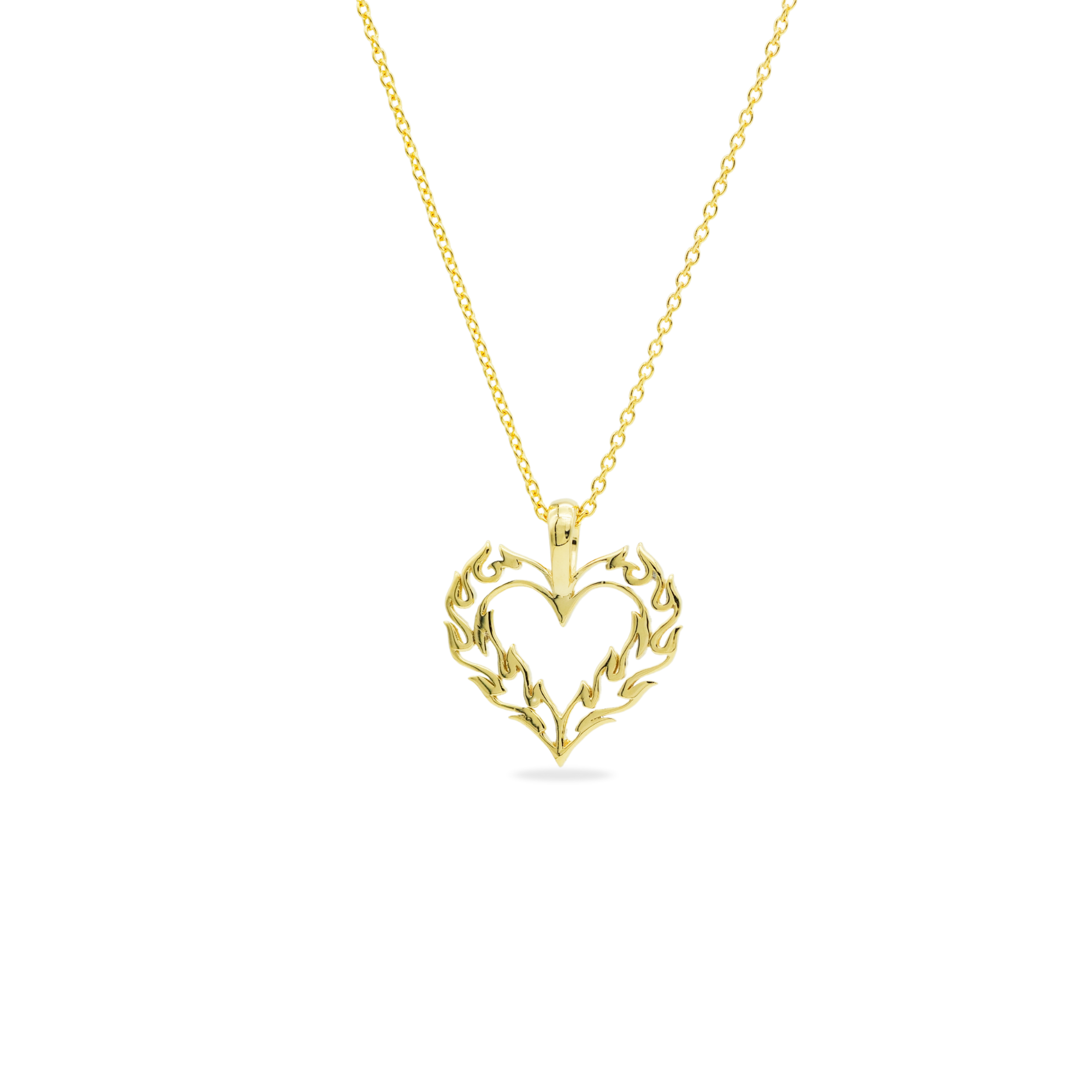 Flaming Heart Necklace (G)