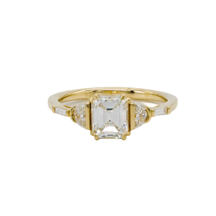 Deco Ring - Emerald Cut Diamond (1.08ct)