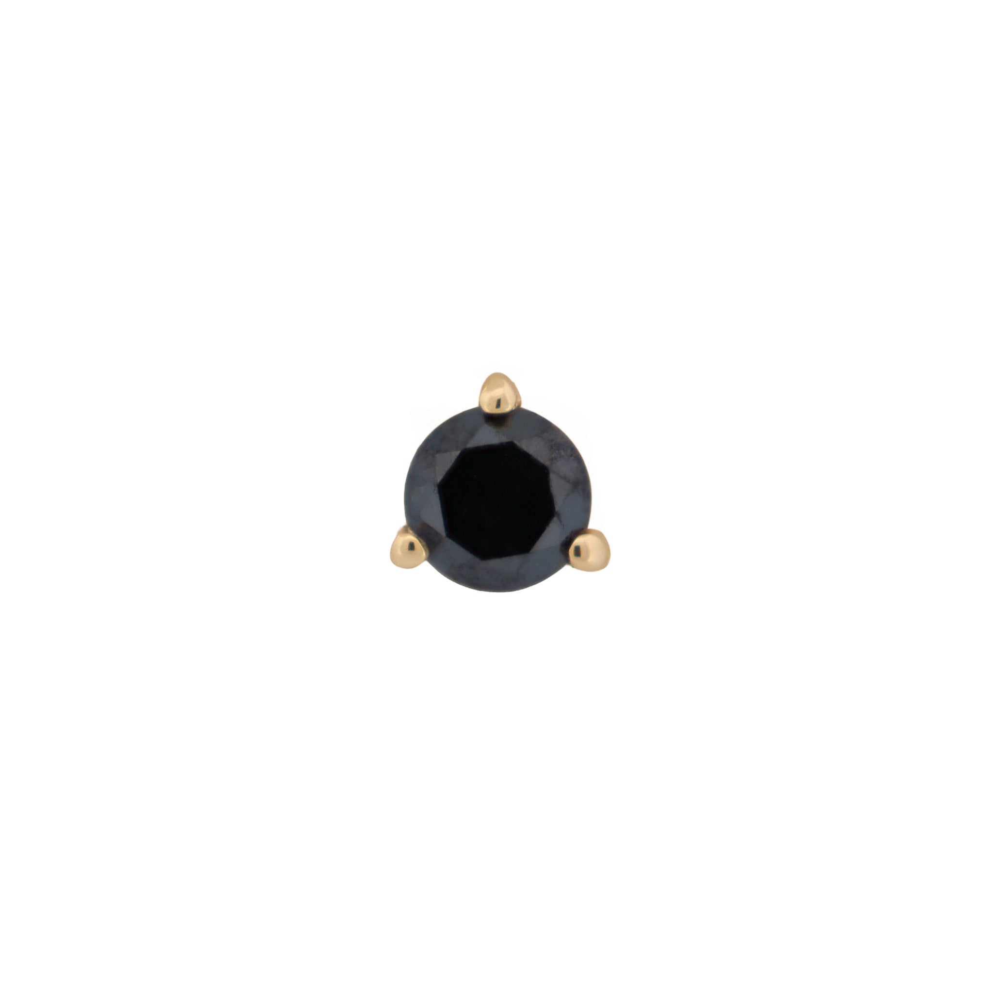 3 Prong Round - Colored Gems (3mm)