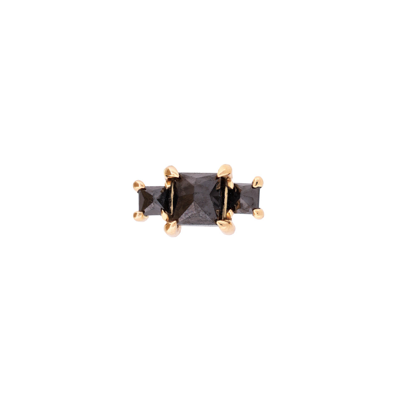 Classic Temple Stud - Colored Gems