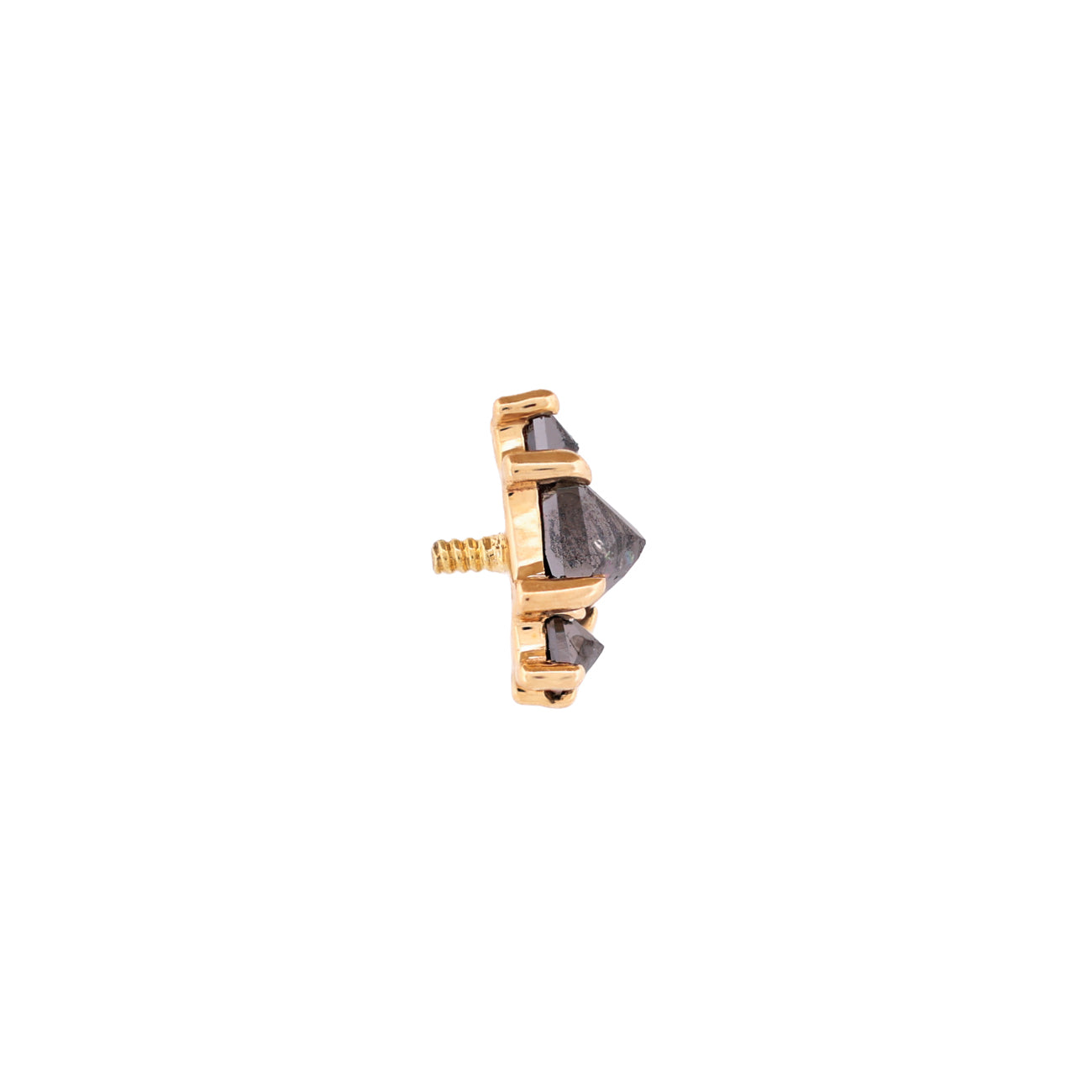 Classic Temple Stud - Colored Gems