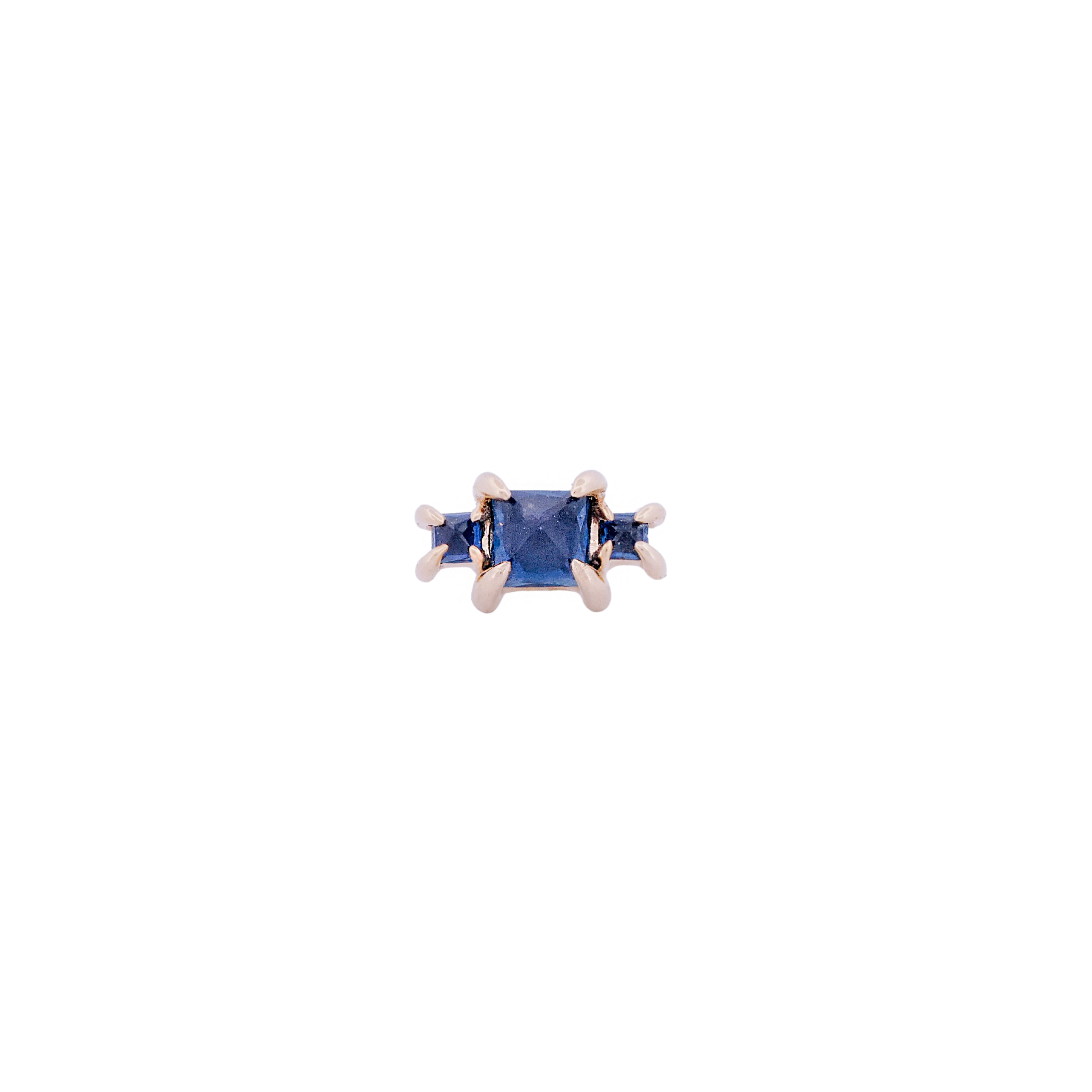 Classic Temple Earring - Colored Gems