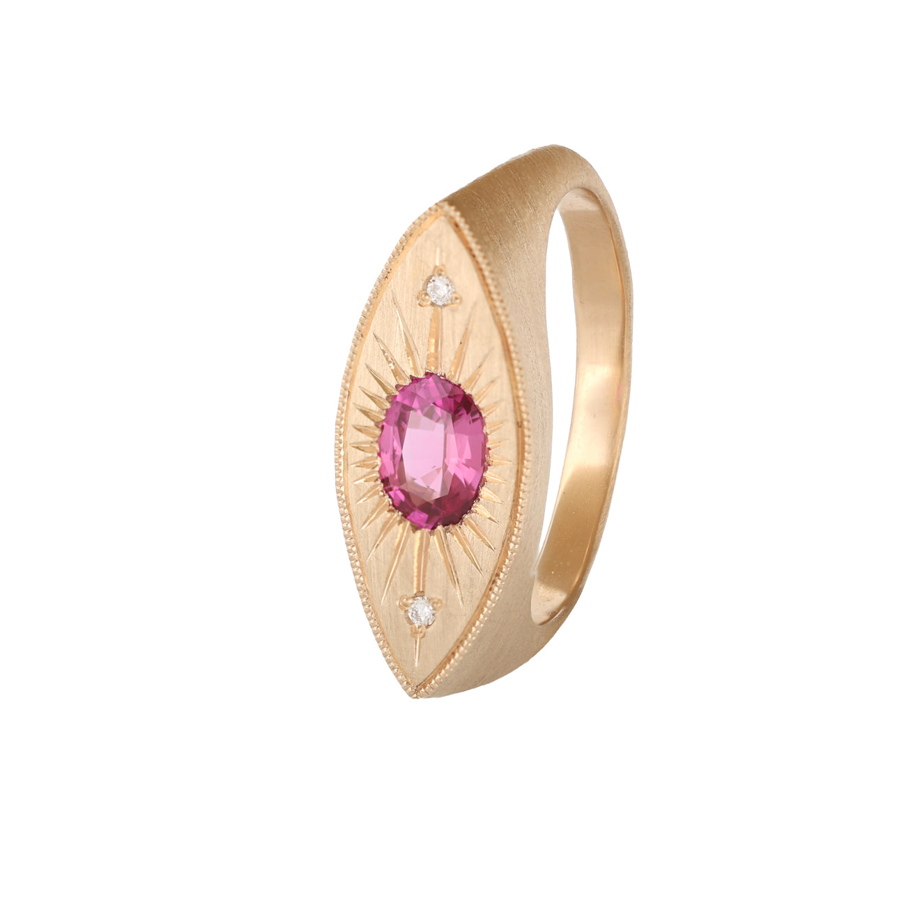 Brilliant Third Eye - Raspberry Oval Sapphire (0.645ct)