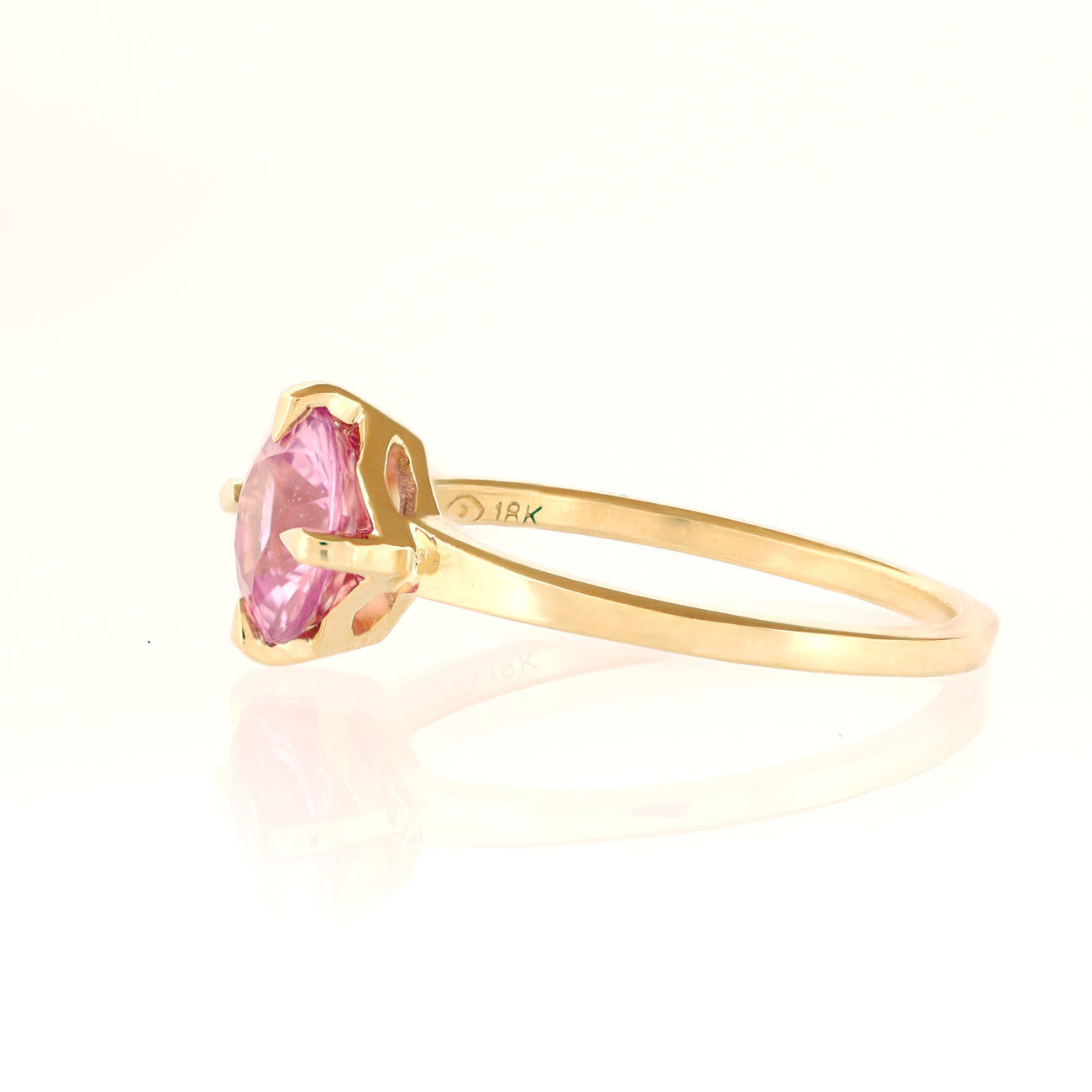 Classic Penelope Ring - Bubblegum Pink Sapphire (1.44ct)