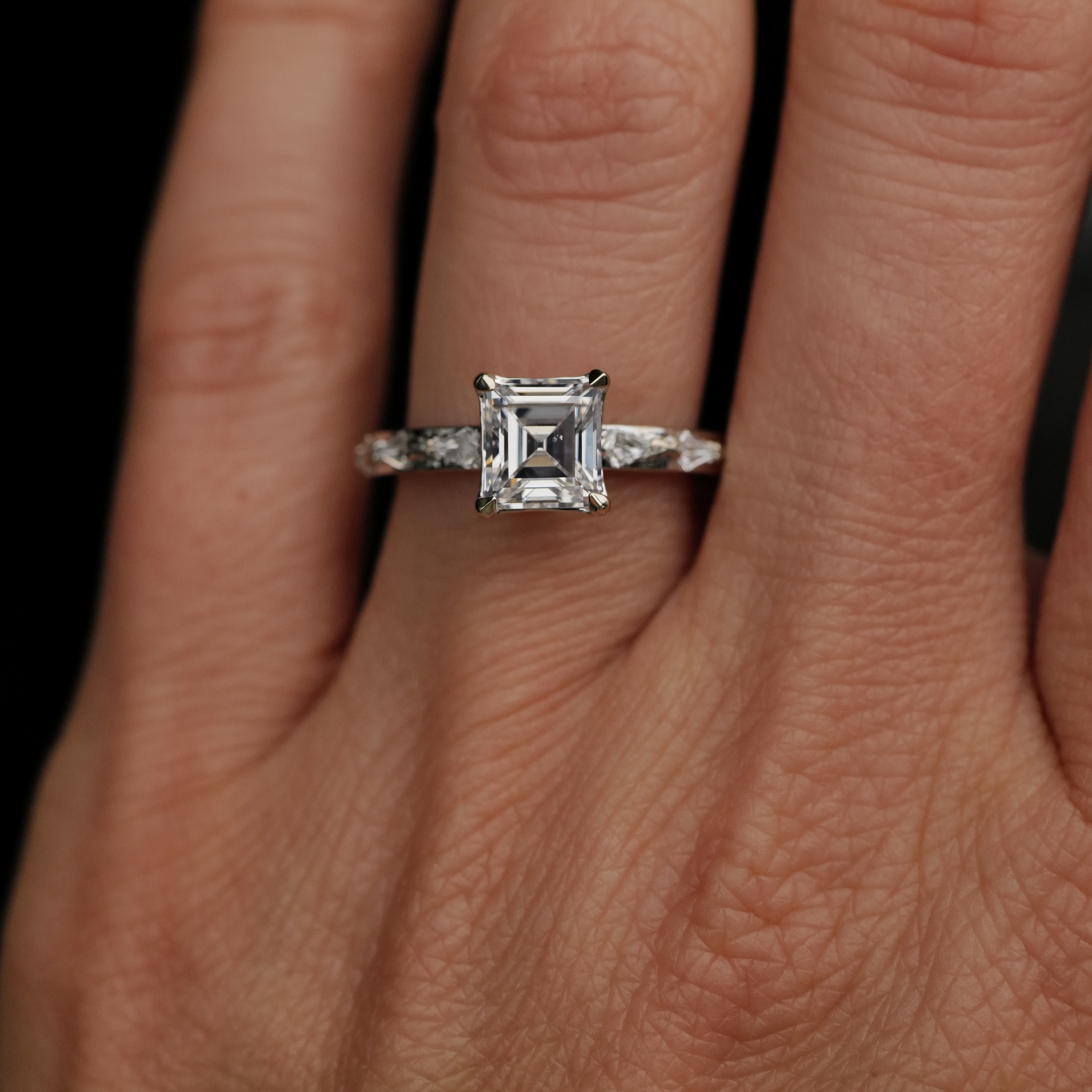 Classic Theia Ring - Antique Carré Diamond (1.41ct)