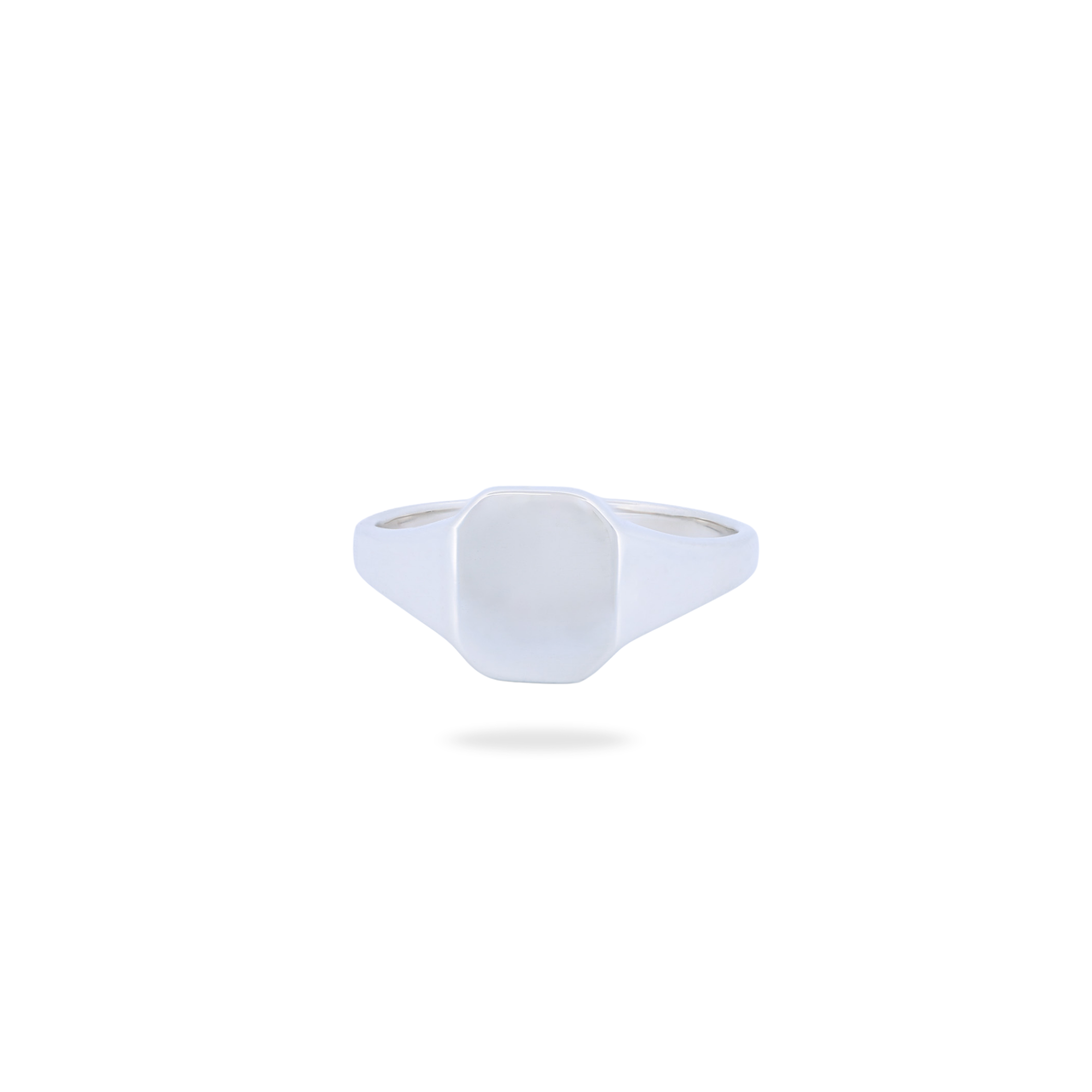 Classic Emerald Signet Ring - Plain (S)
