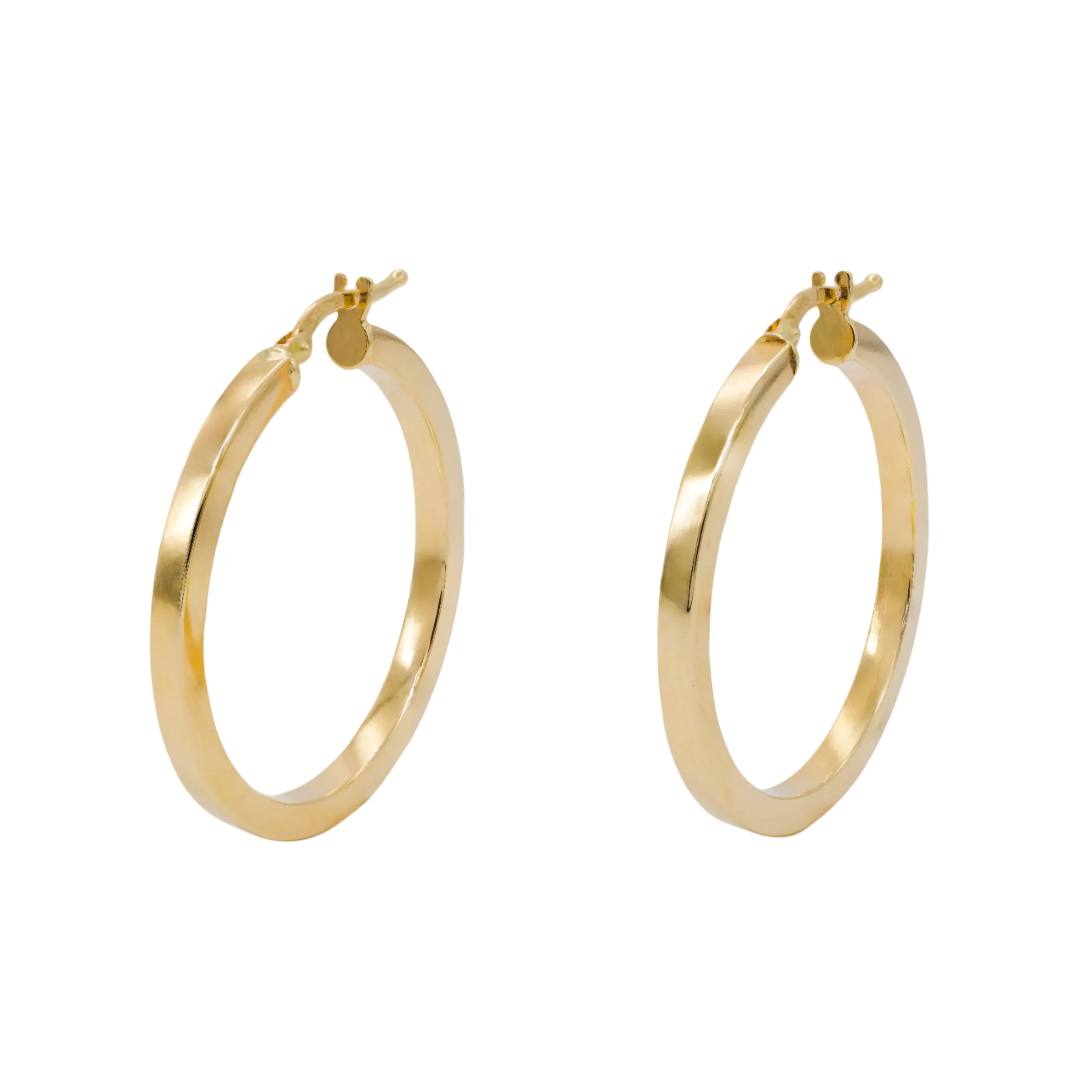 Square Edge Hoops