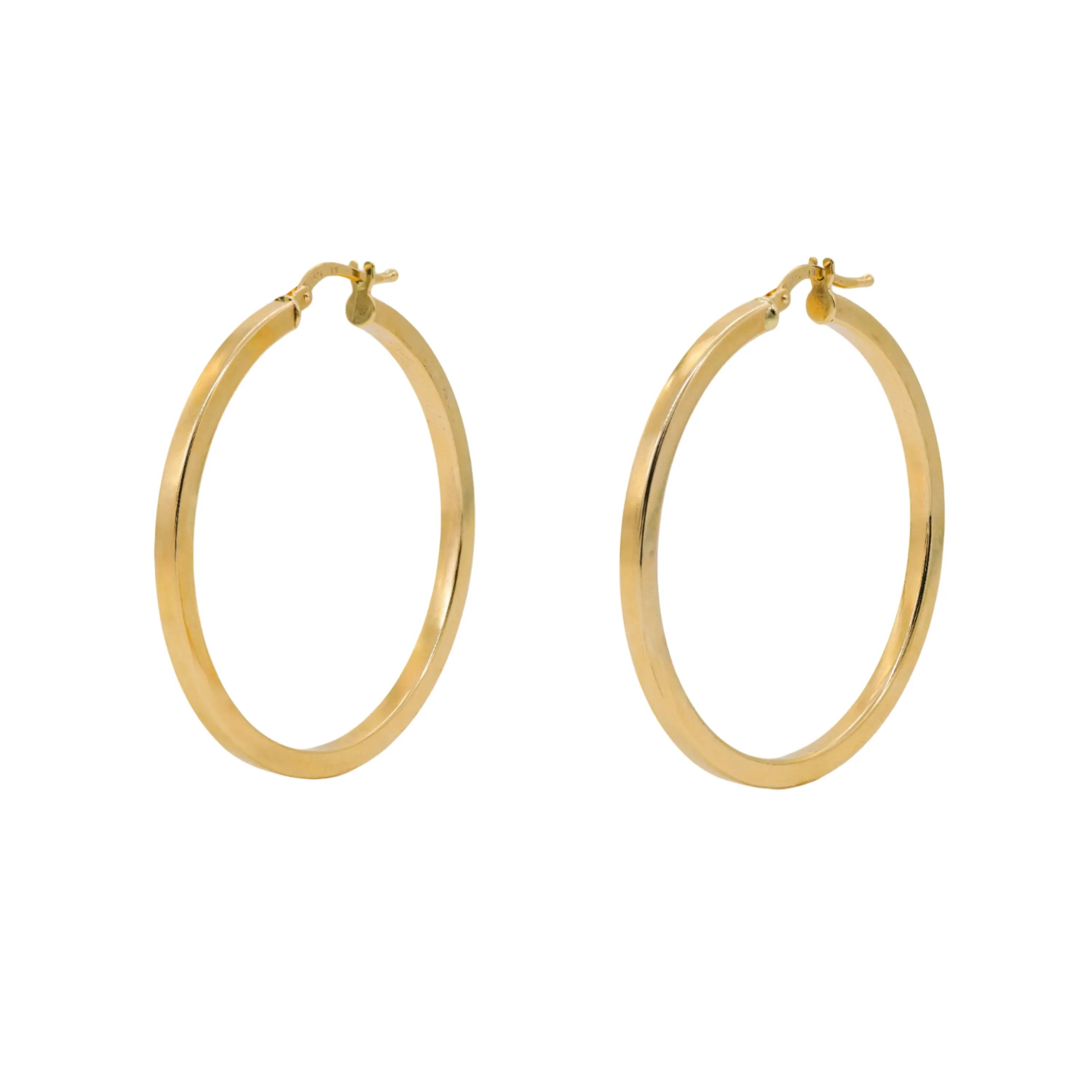 Square Edge Hoops