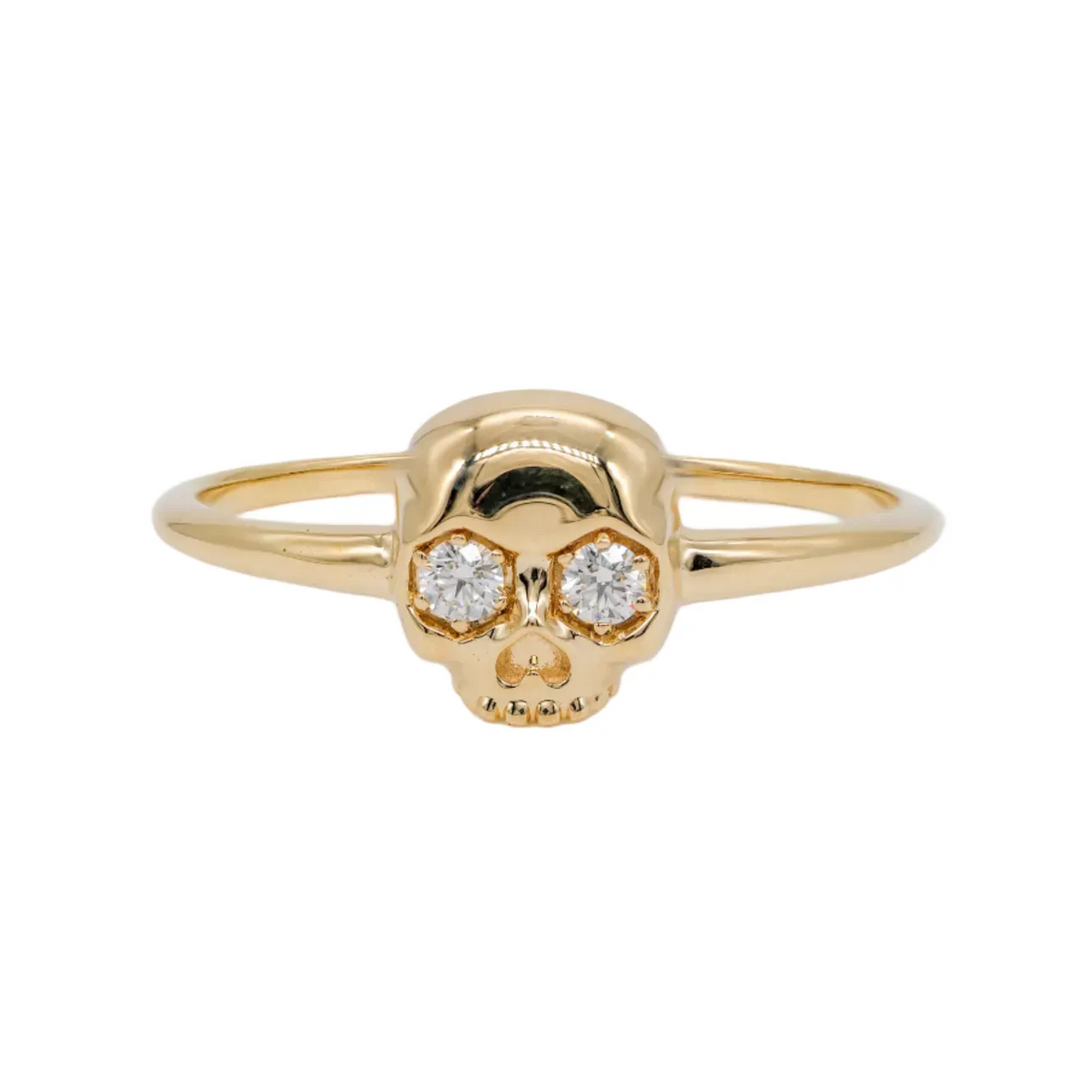 メンズ Argent Gleam HERT OF GOLD scull ring