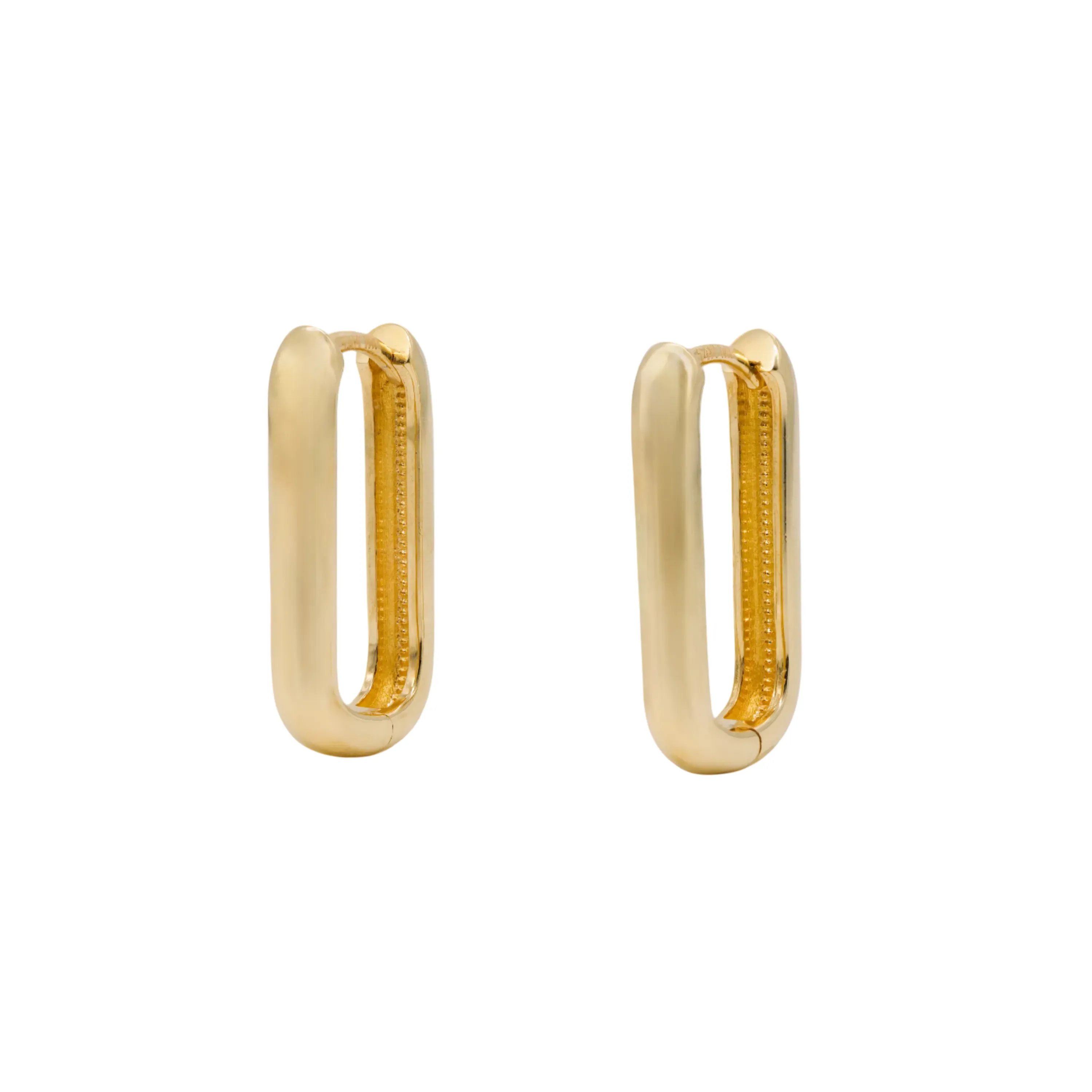 Grande Rectangle Hoops