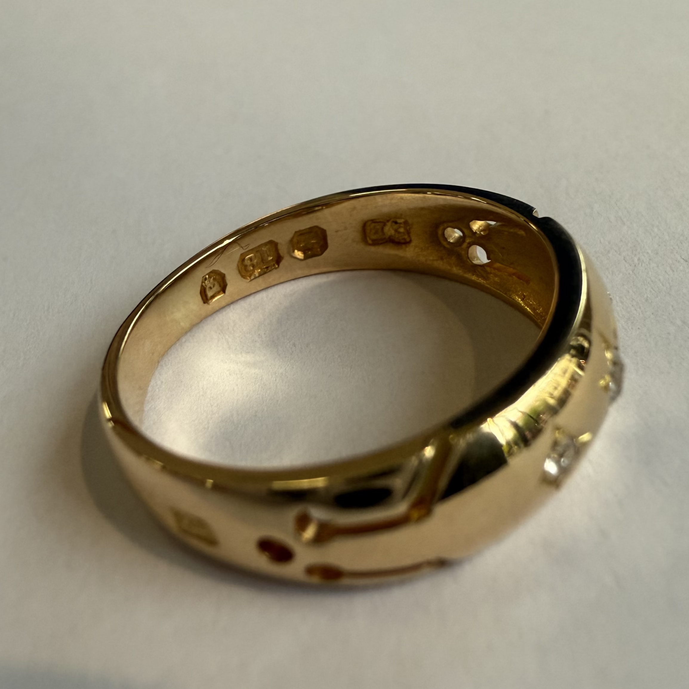 3 Stone Star Set Ring - London 1890 (Vintage)