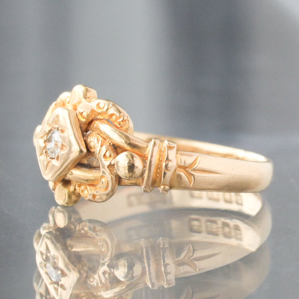 Antique Diamond Love Knot Ring