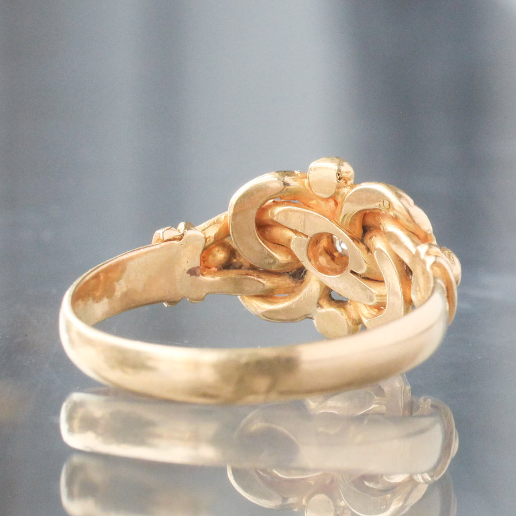 Antique Diamond Love Knot Ring