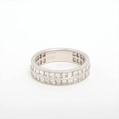 Vintage Double Row Carré Cut Diamond Band