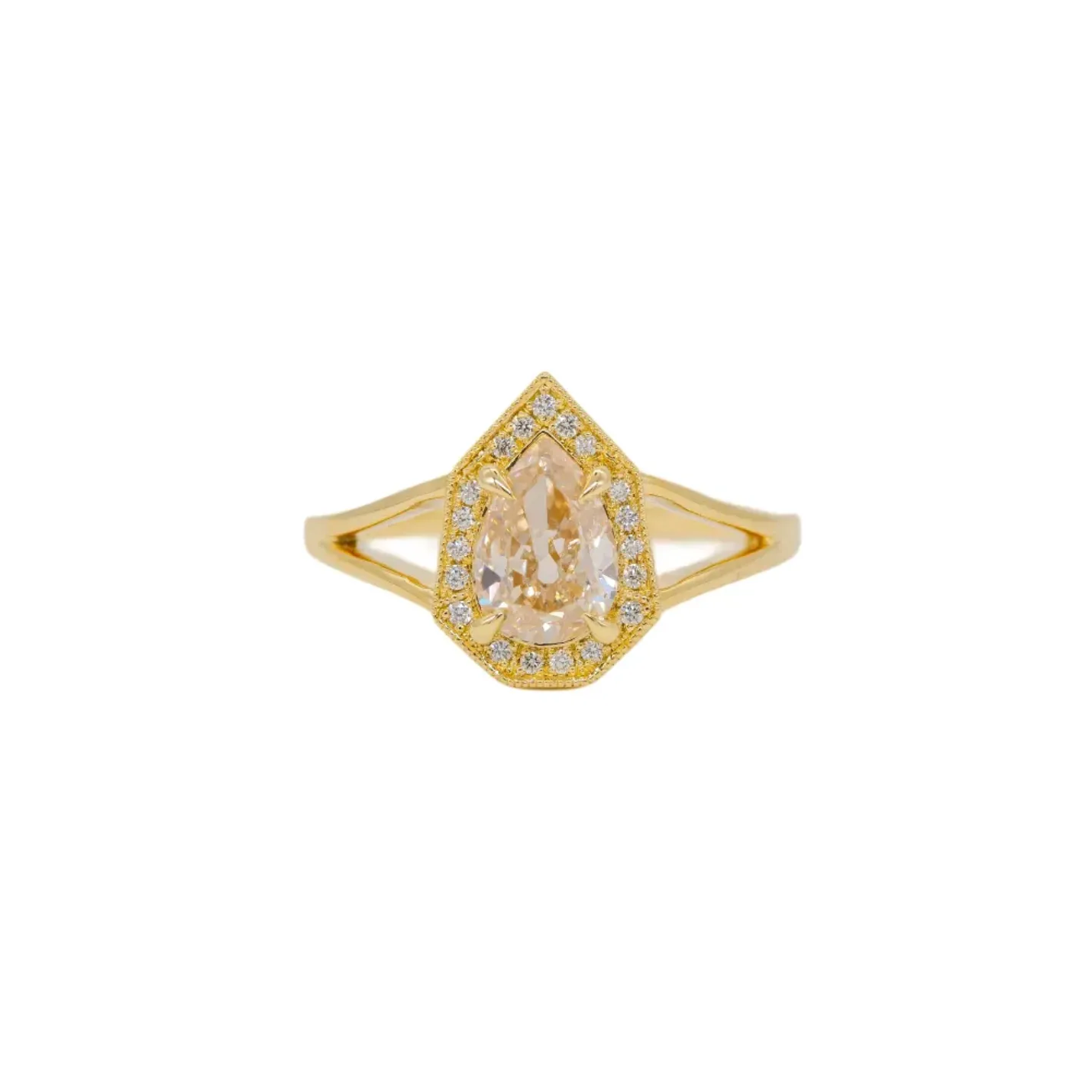 Petite Phoebe Ring - Light Champagne Diamond (1.13ct)