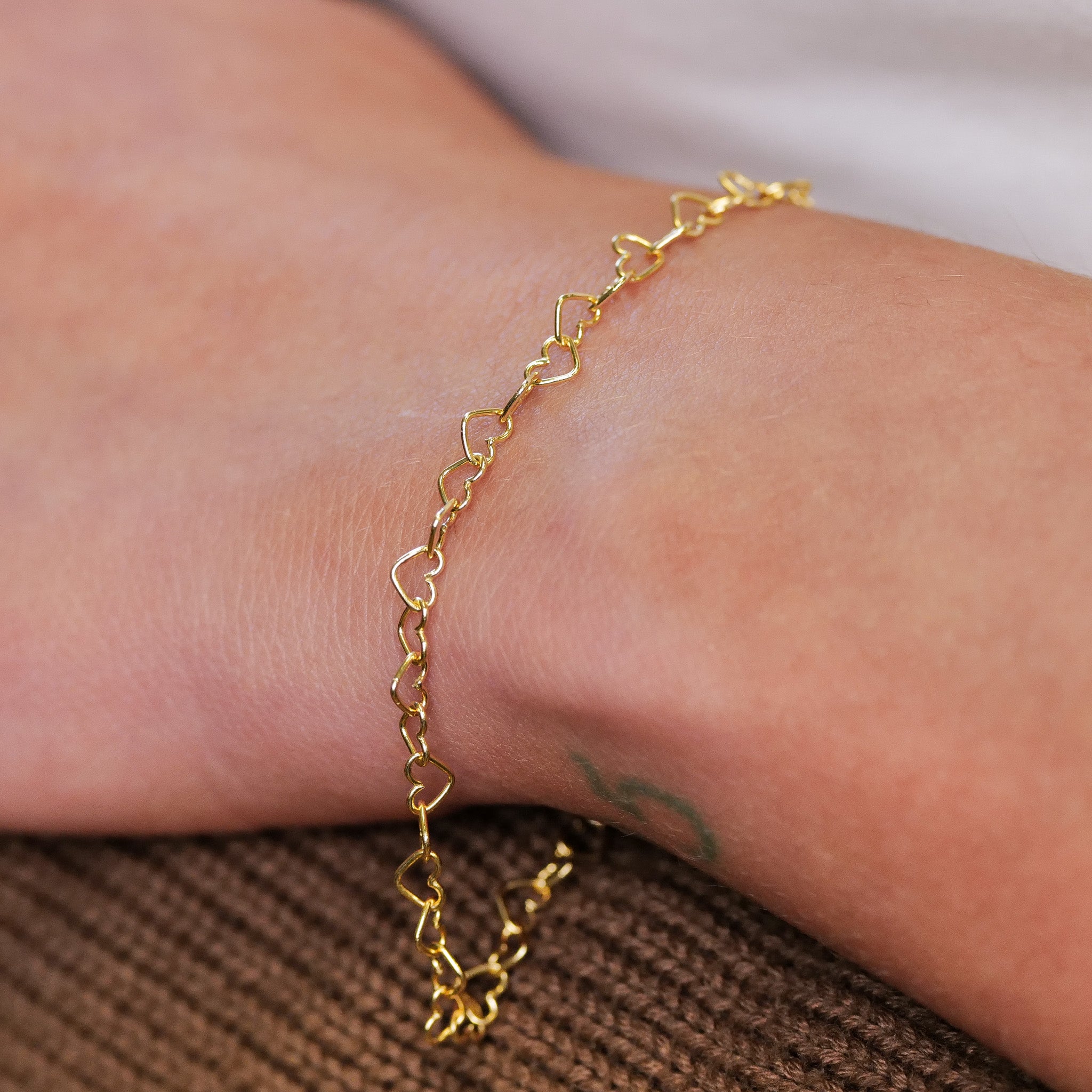 Grande Heart Chain Bracelet