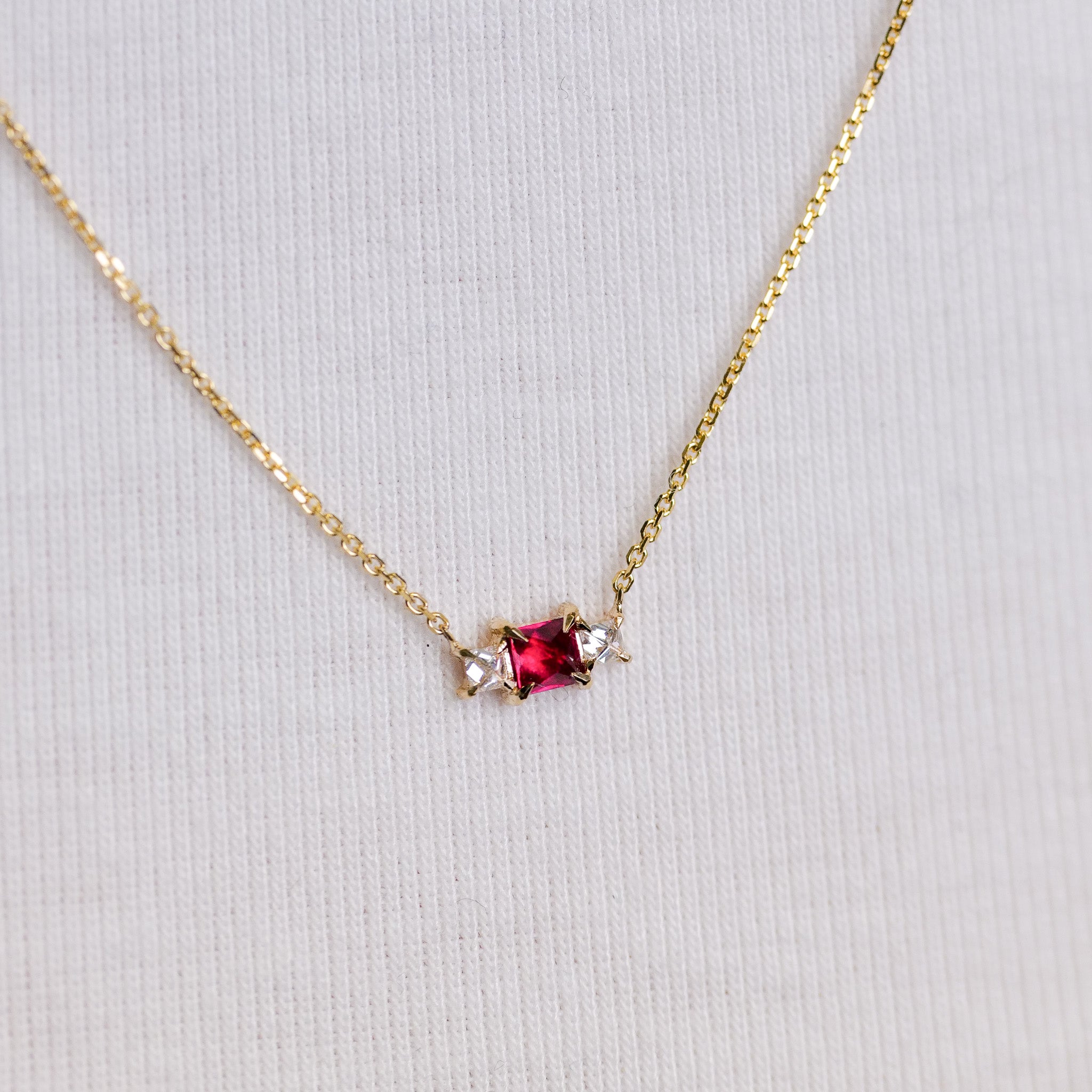 Grande Temple Necklace - Ruby