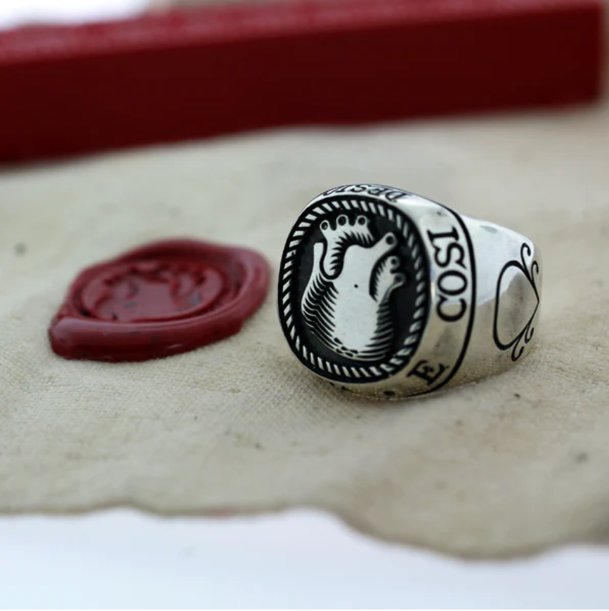 Anatomical Heart Signet Ring