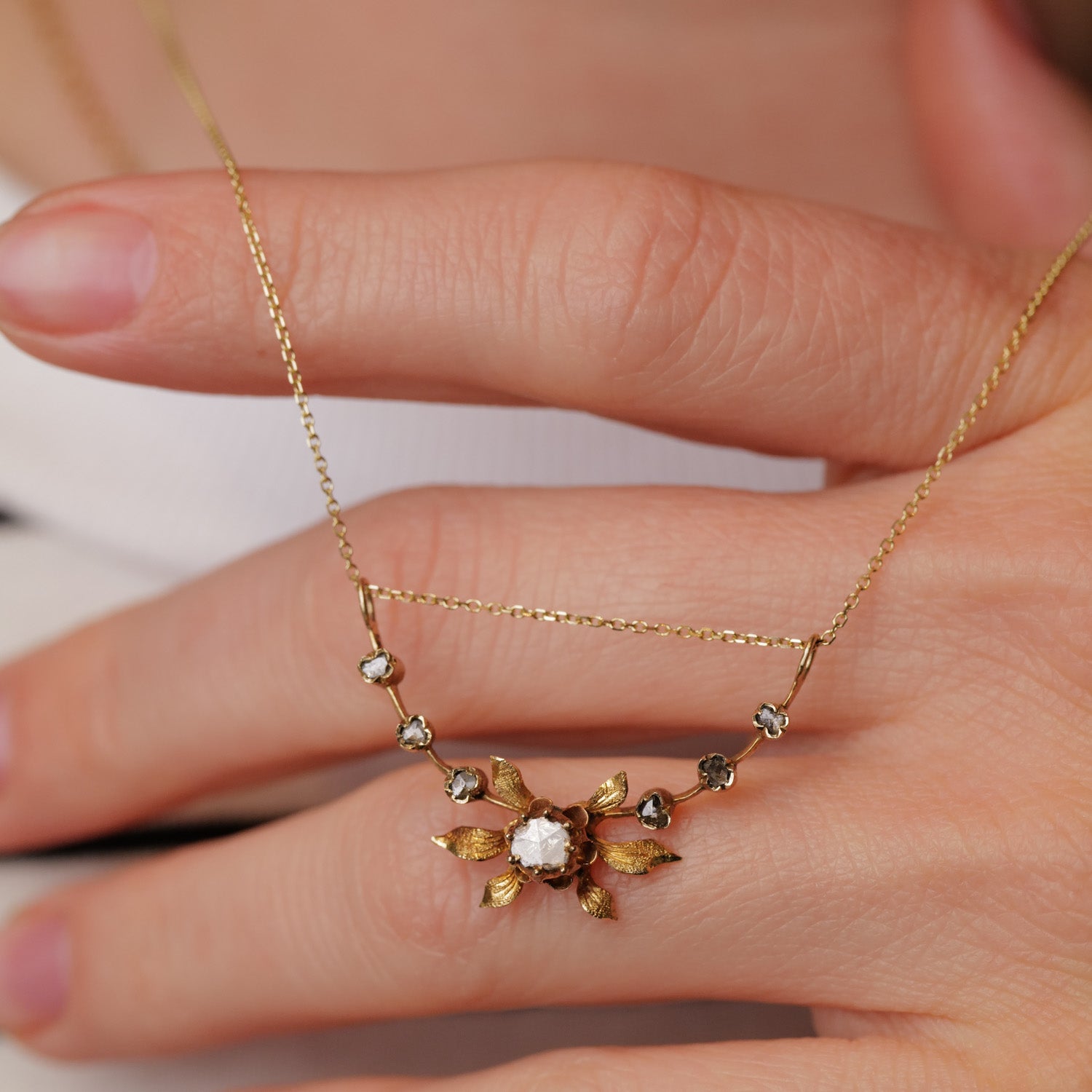 Vintage Large Flower Charm