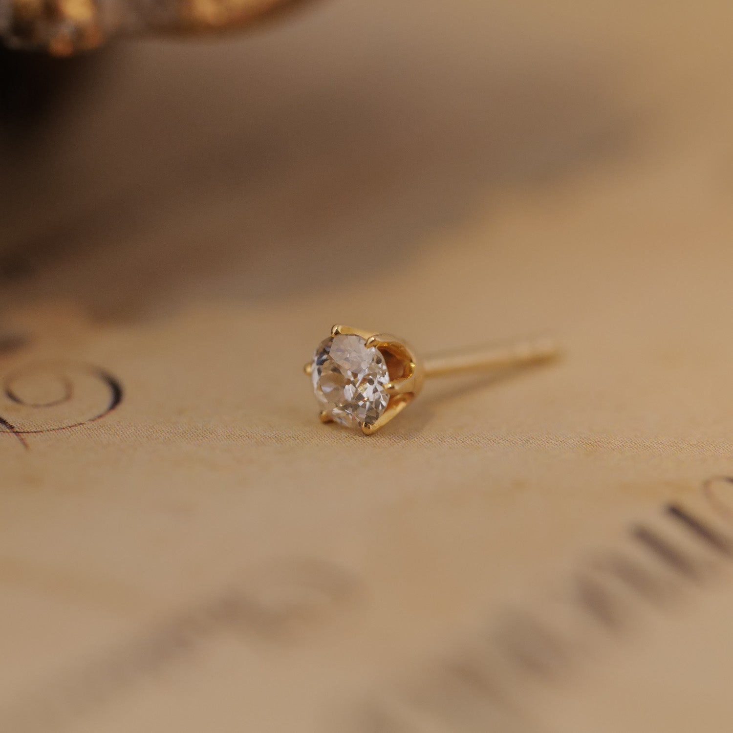 Old Euro Diamond Earring
