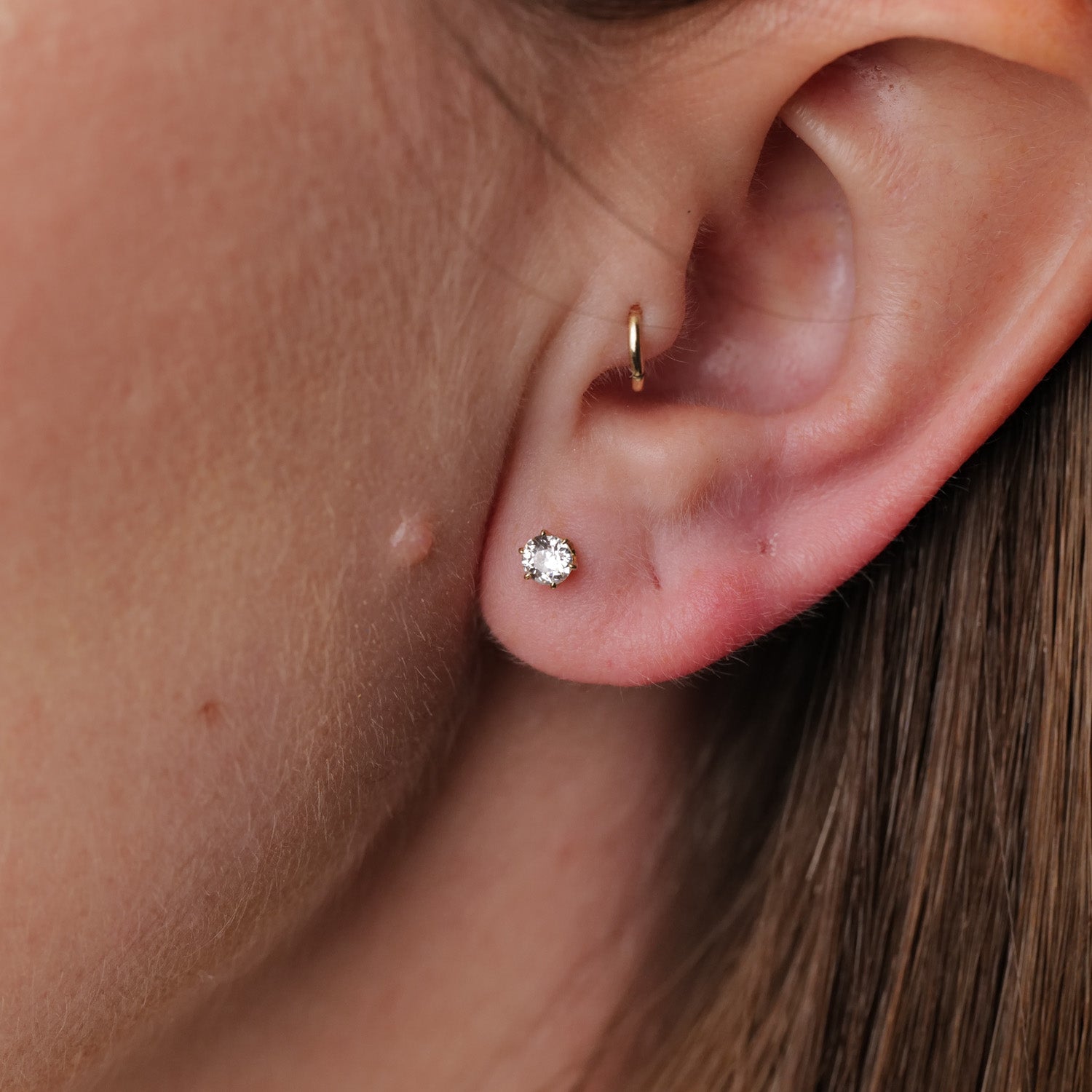 Old Euro Diamond Earring