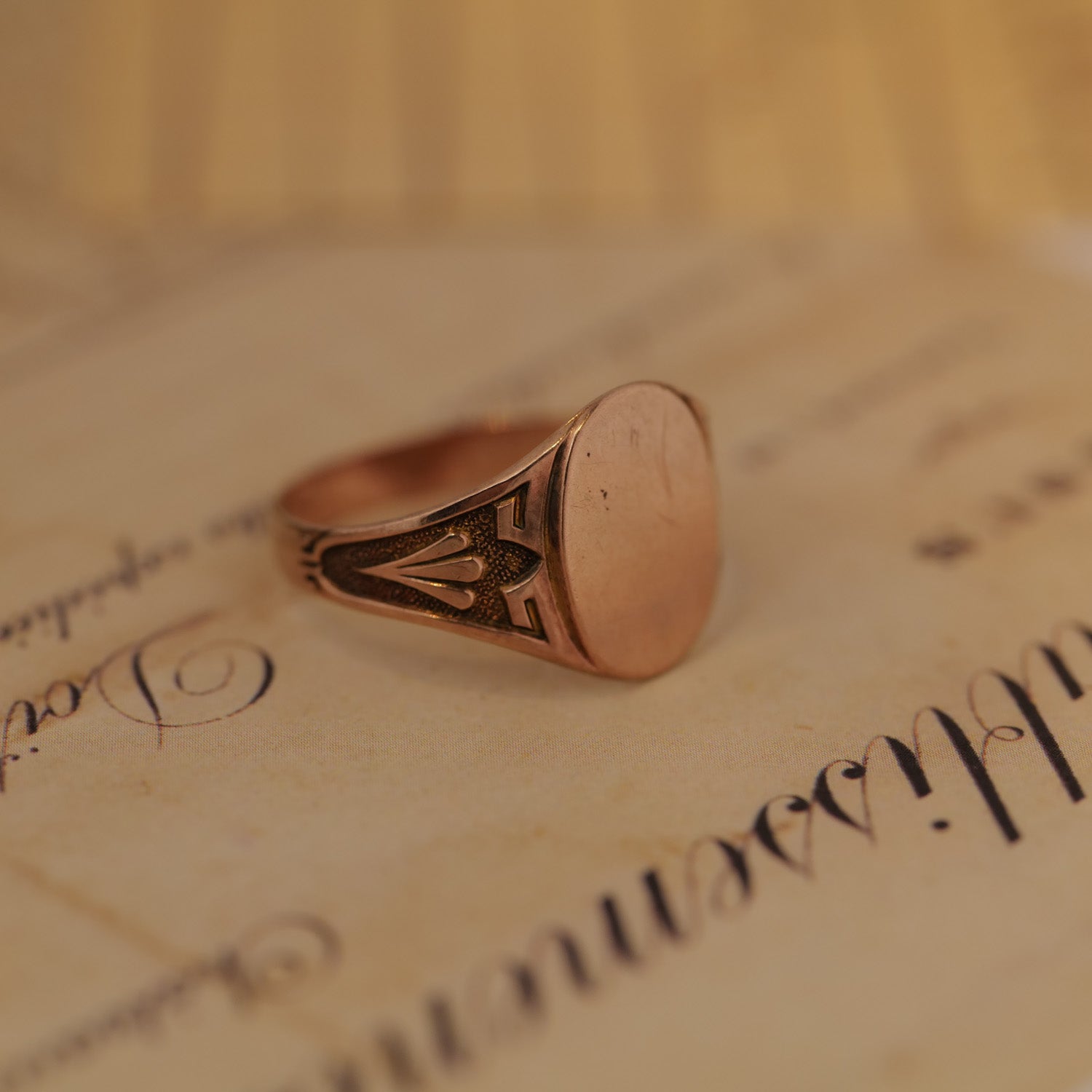 Vintage Oval Signet Ring