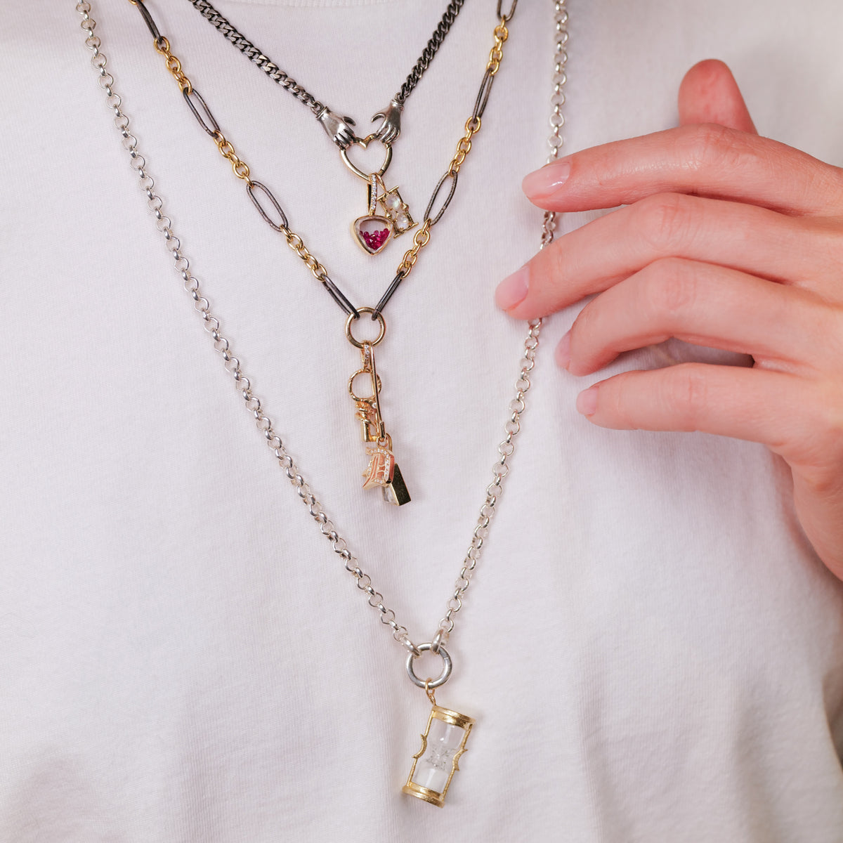 Sands of Time Hourglass Charm