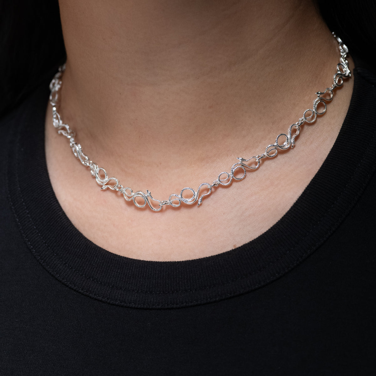 Rebirth Snake Chain Necklace (GP)