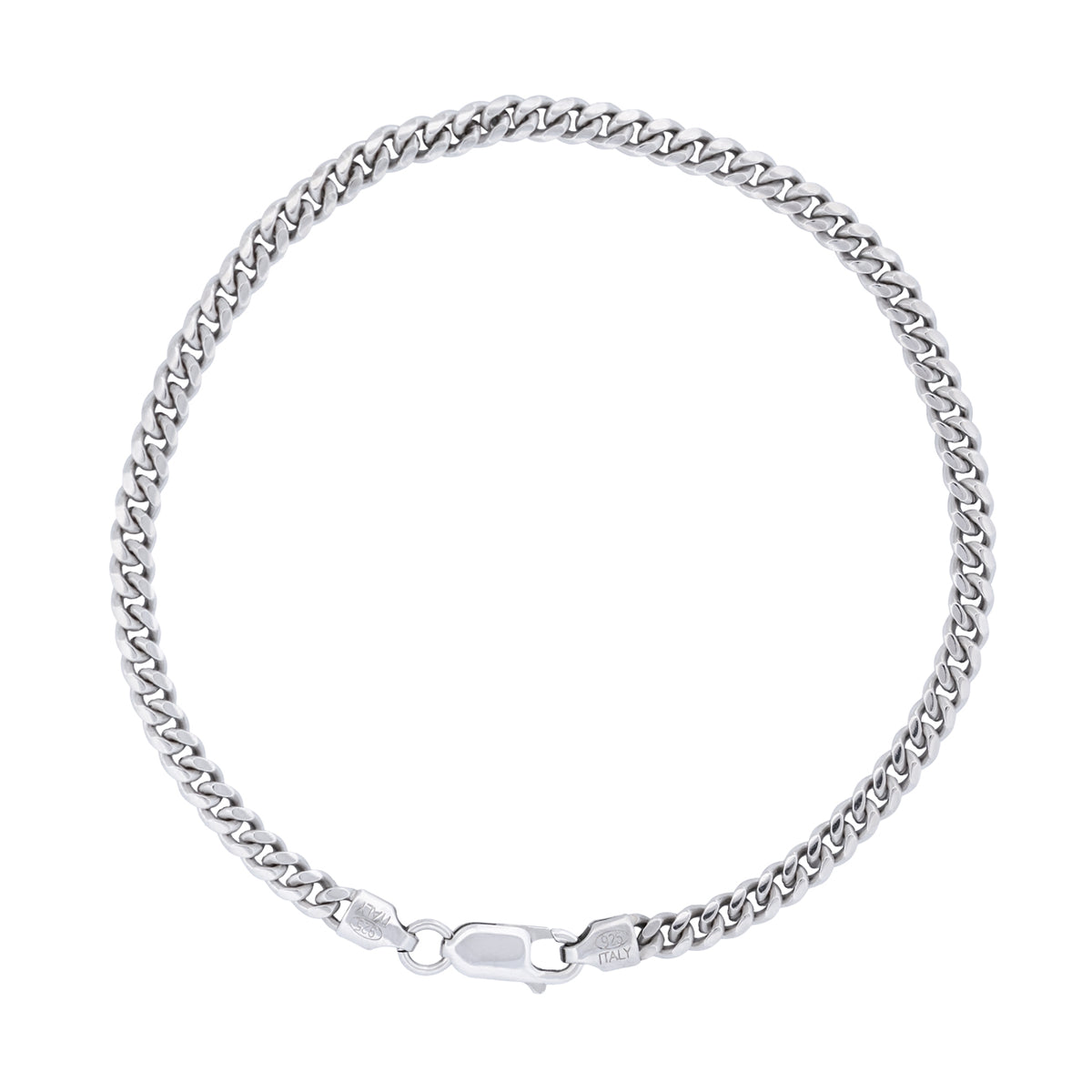 Fiat Lux Grande Cuban Chain Bracelet (S) in thick sterling silver with a lobster claw clasp.