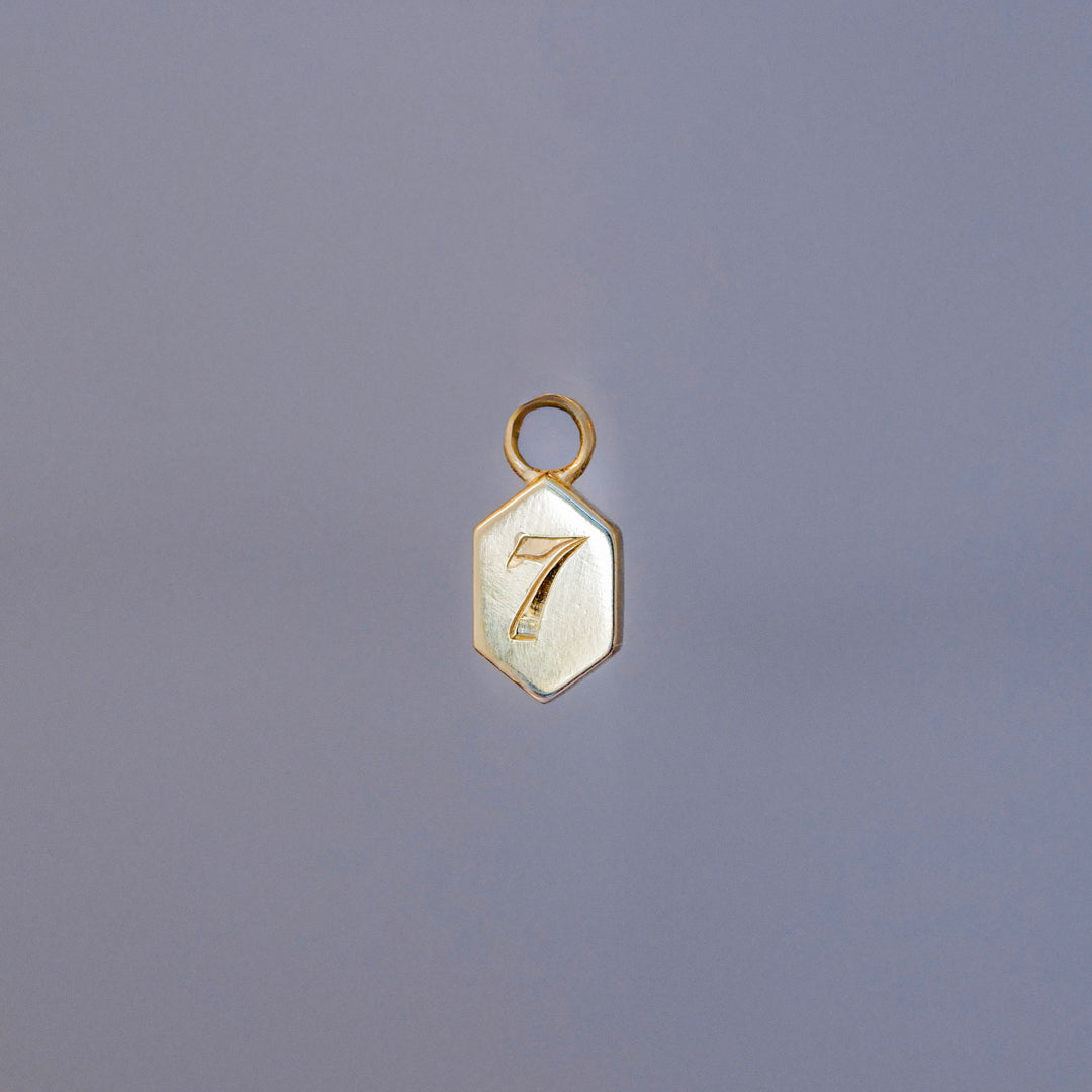 Fiat Lux Hex Eye Charm - Engraved