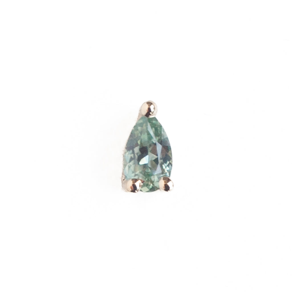 3 Prong Stone Pear - Colored (5x3mm)