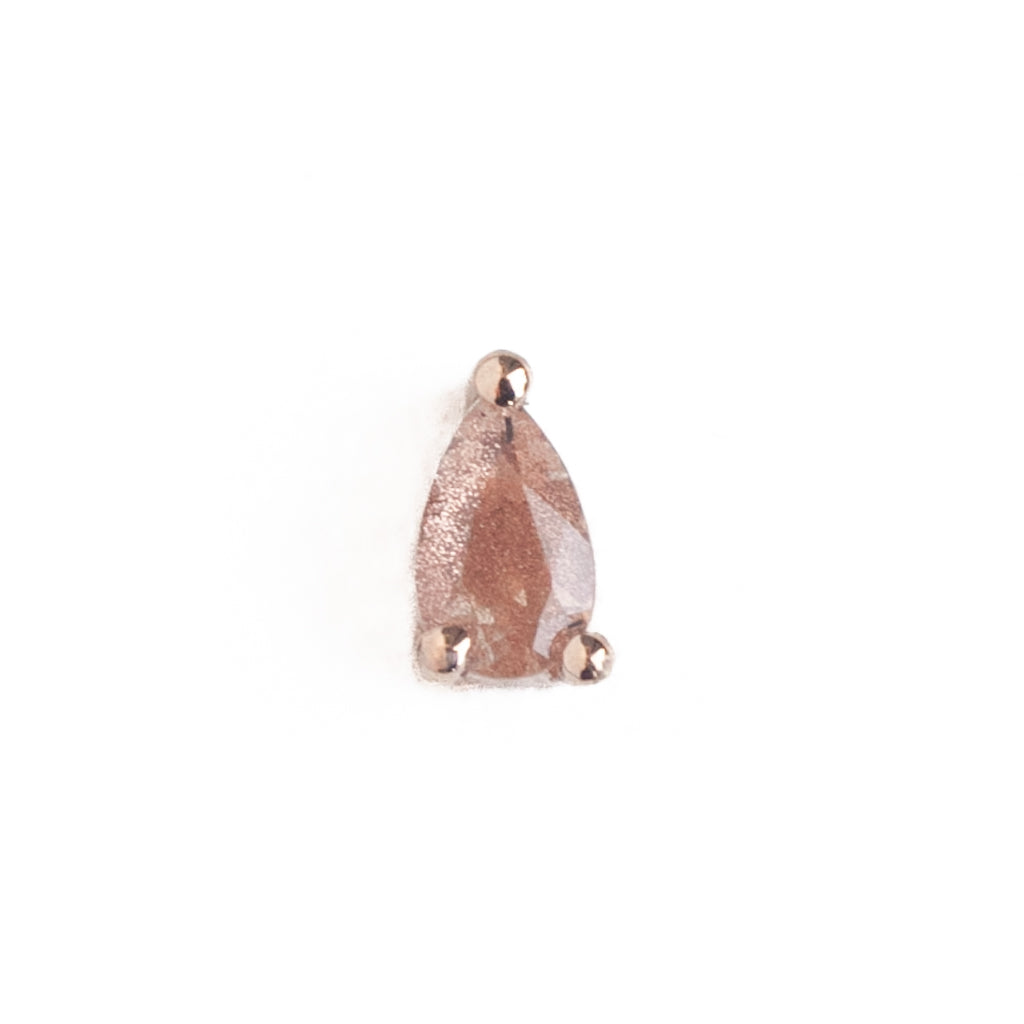 3 Prong Stone Pear - Colored (5x3mm)