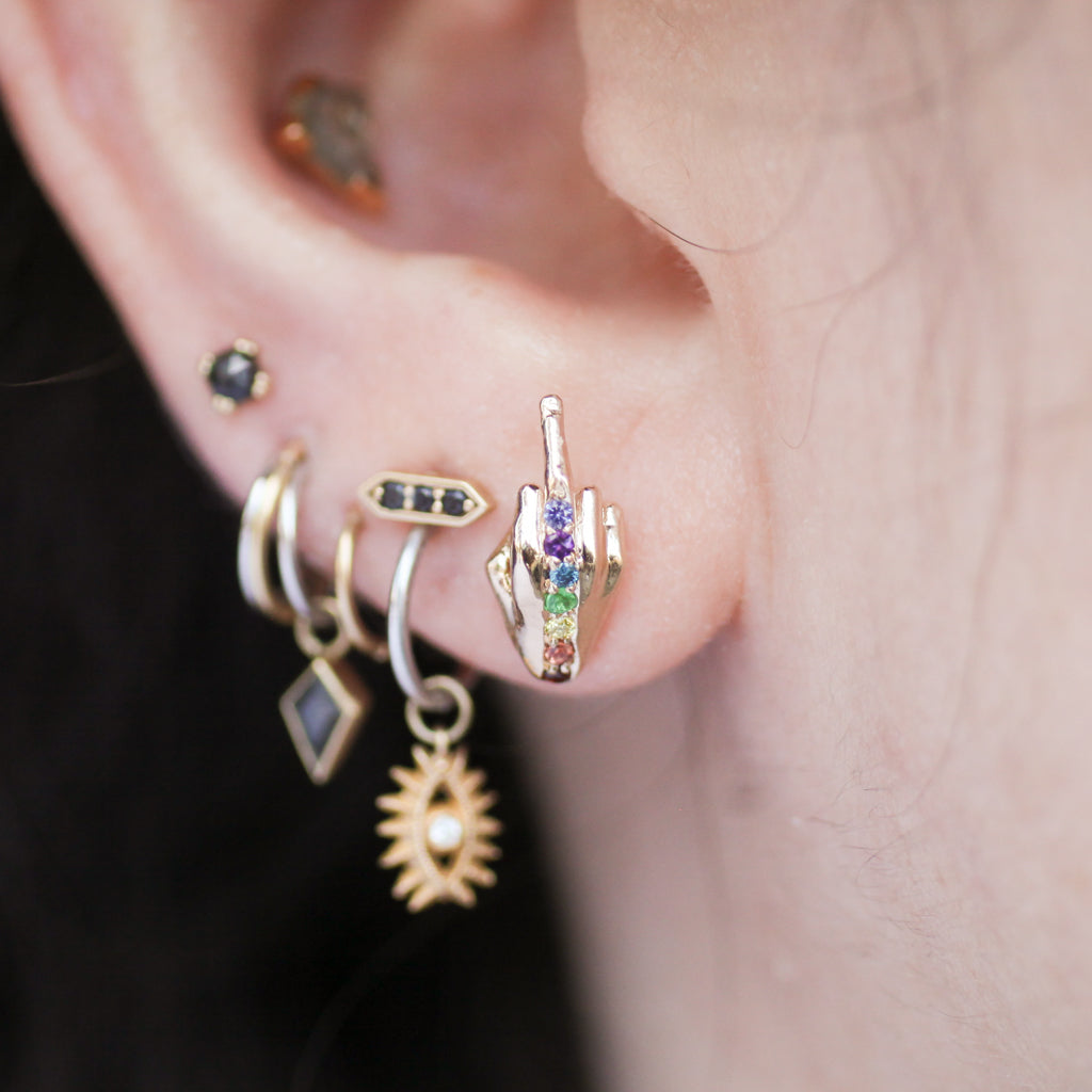 Pride Rainbow FU Stud