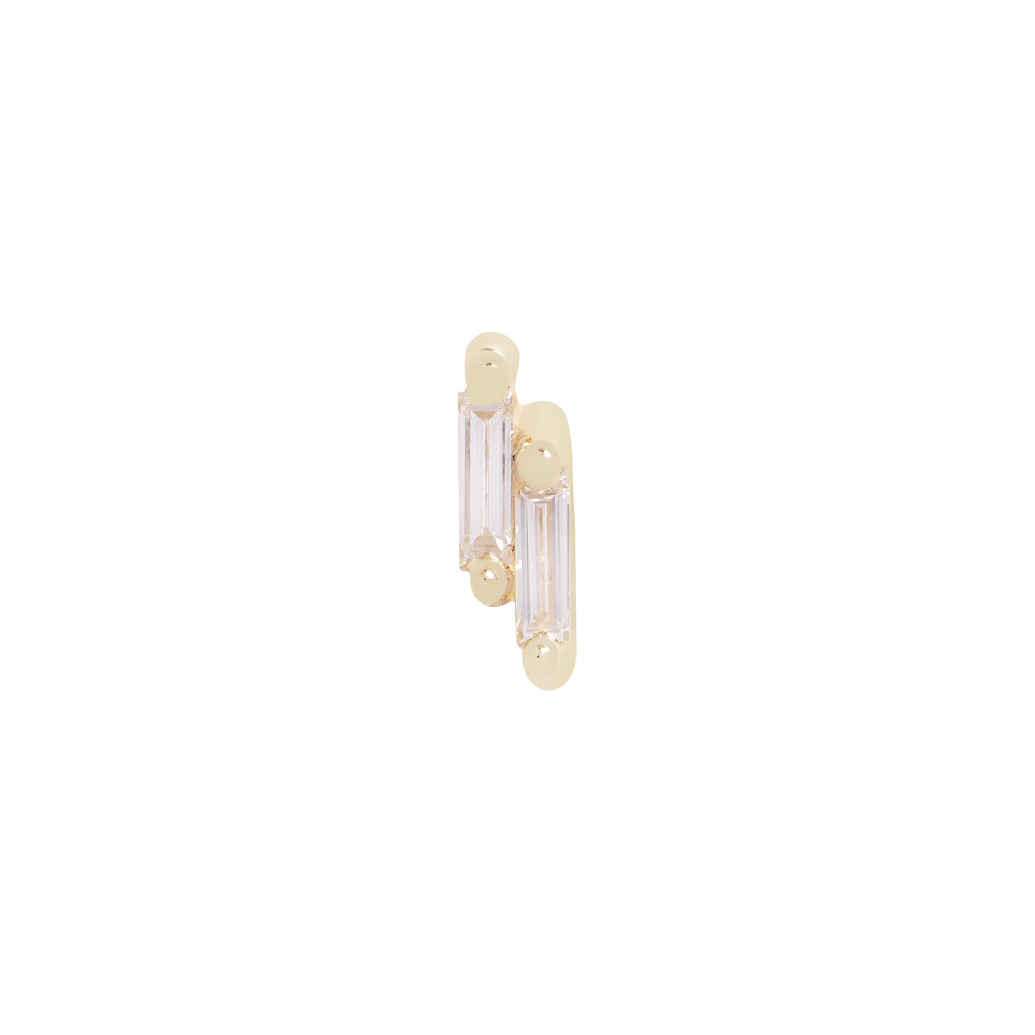 Escalier Double Stud - White Diamond
