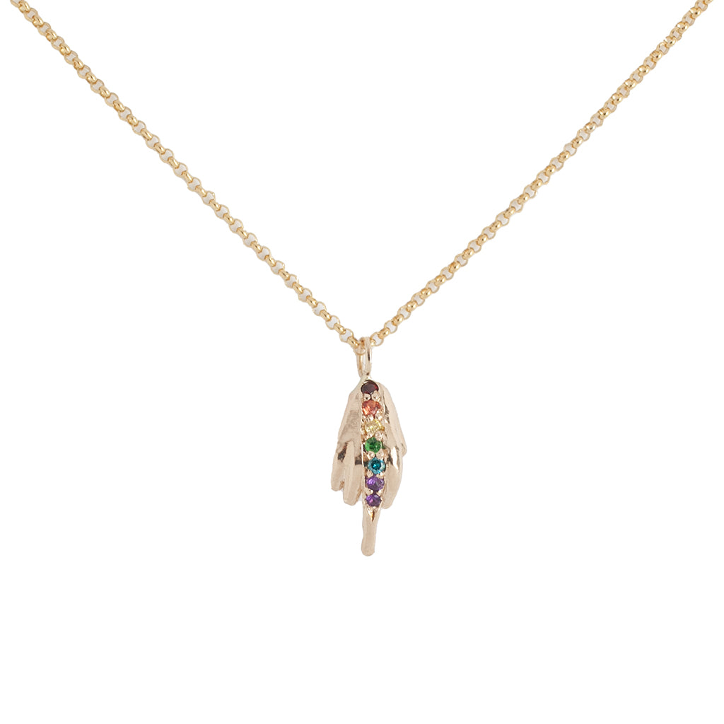 Pride Rainbow FU Necklace
