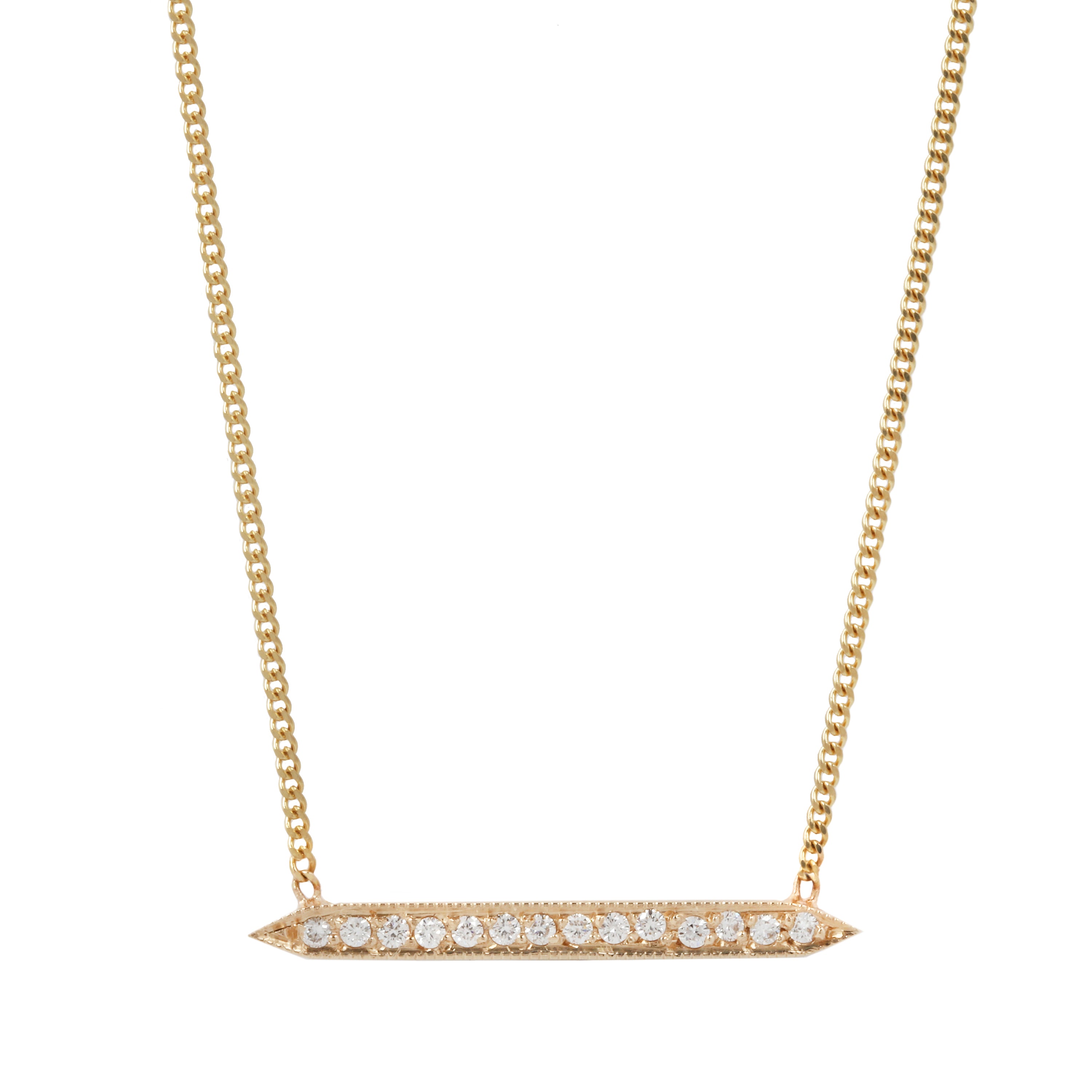 Tegla Necklace - Pavé