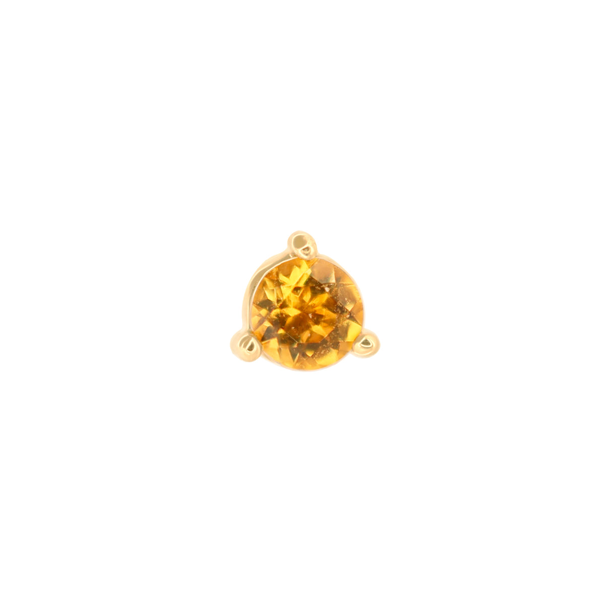 3 Prong Round - Colored Gems (3mm)