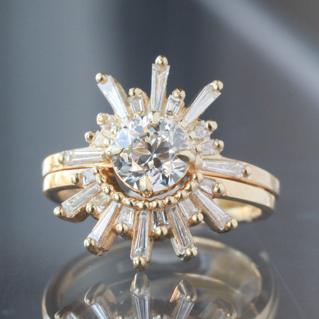 white diamond engagement ring