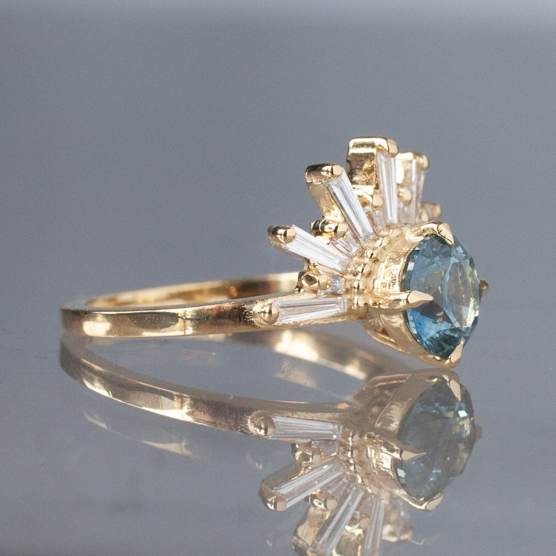 Grande Demi Feu Ring - Royal Blue Brilliant Sapphire (1.26ct)