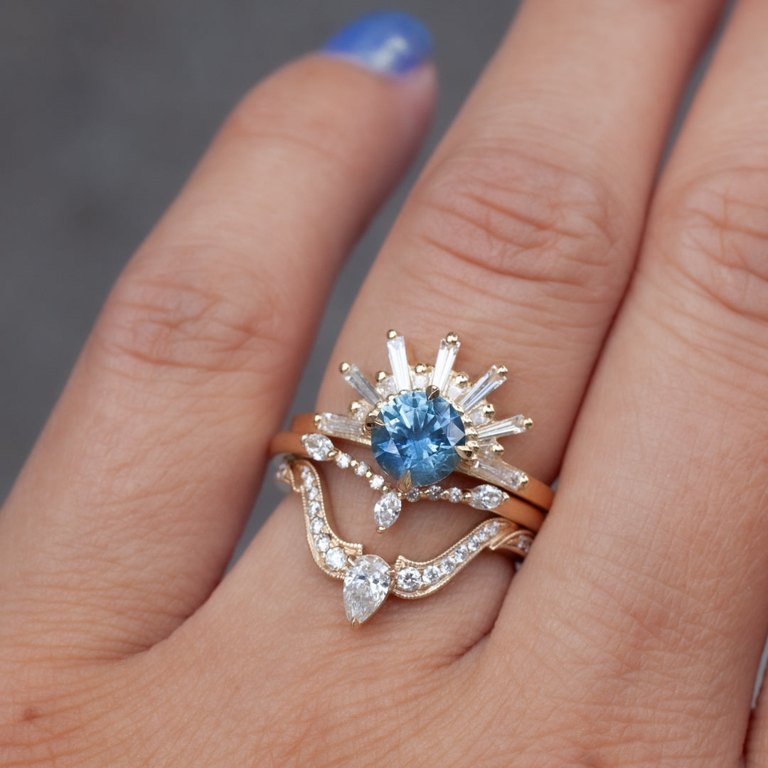 Grande Demi Feu Ring - Royal Blue Brilliant Sapphire (1.26ct)