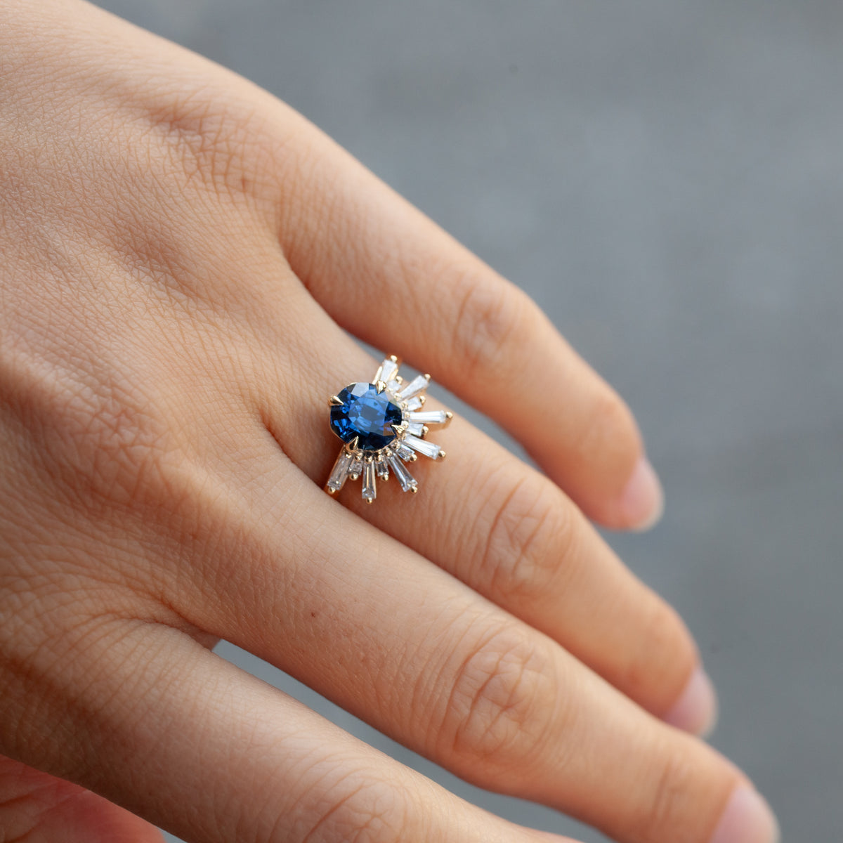 Grande Demi Feu - Cobalt Cushion Sapphire (1.97ct)