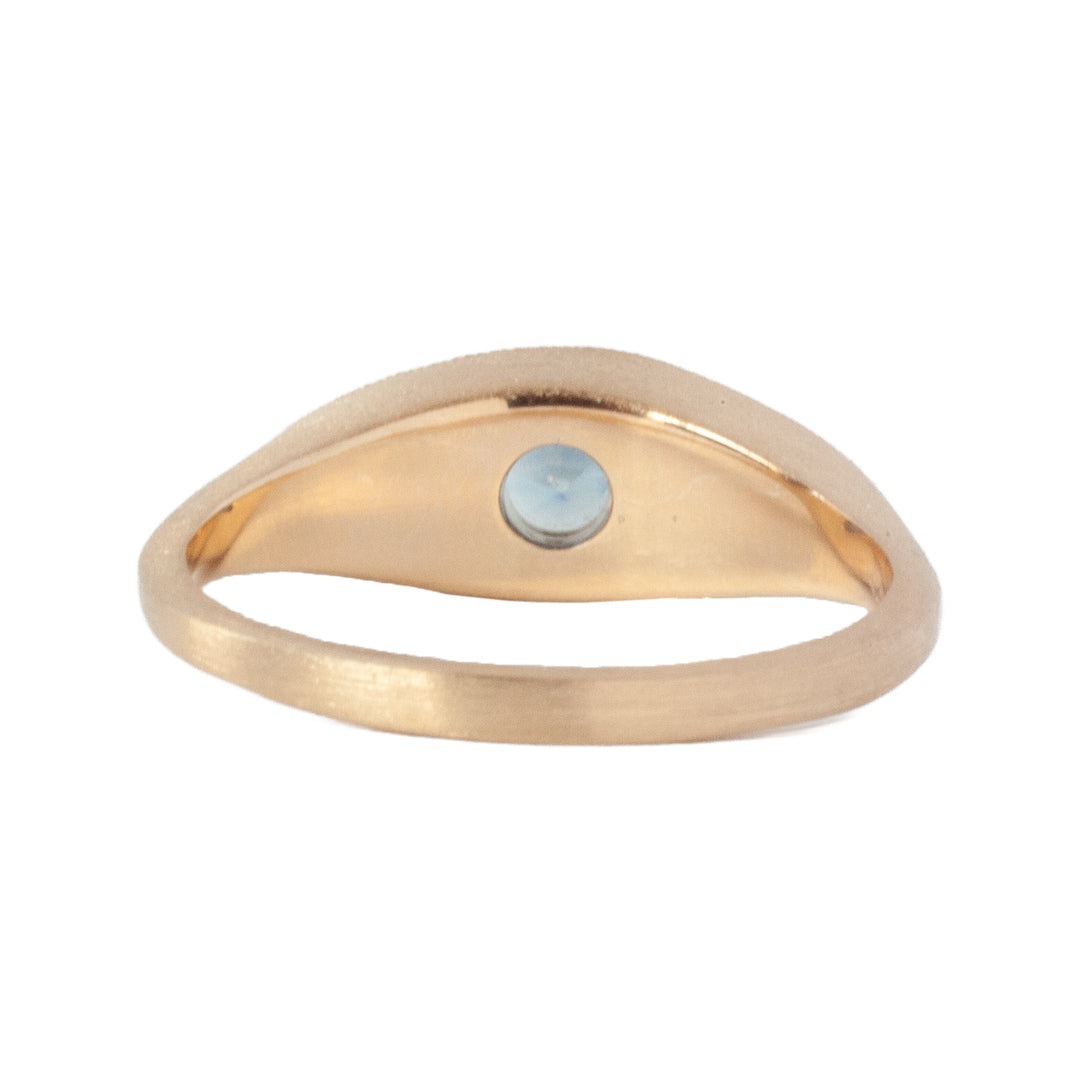 Petite Brilliant Third Eye Ring - Sapphire
