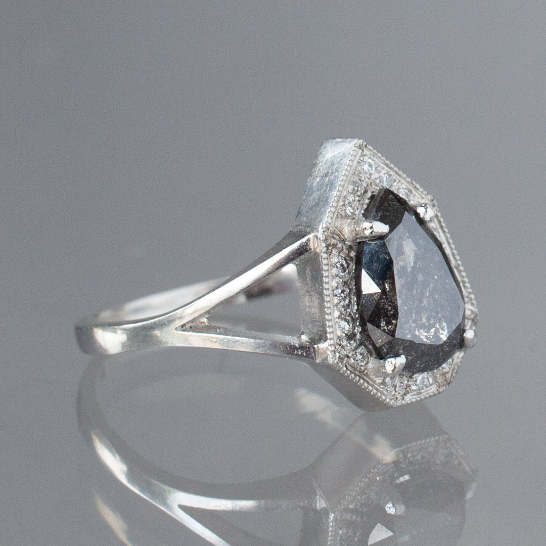 Phoebe Ring - Meteor Shower Salt & Pepper Diamond (1.70ct)