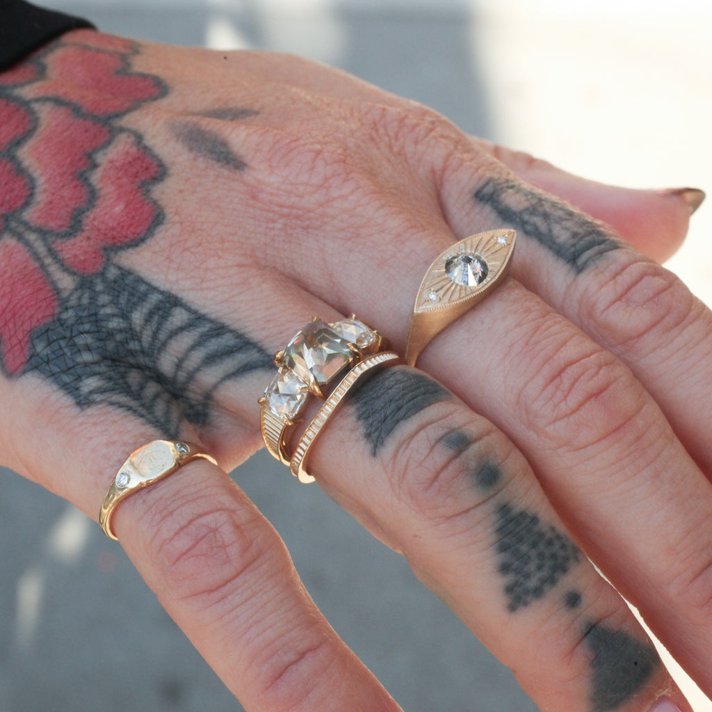 diamond gold rings